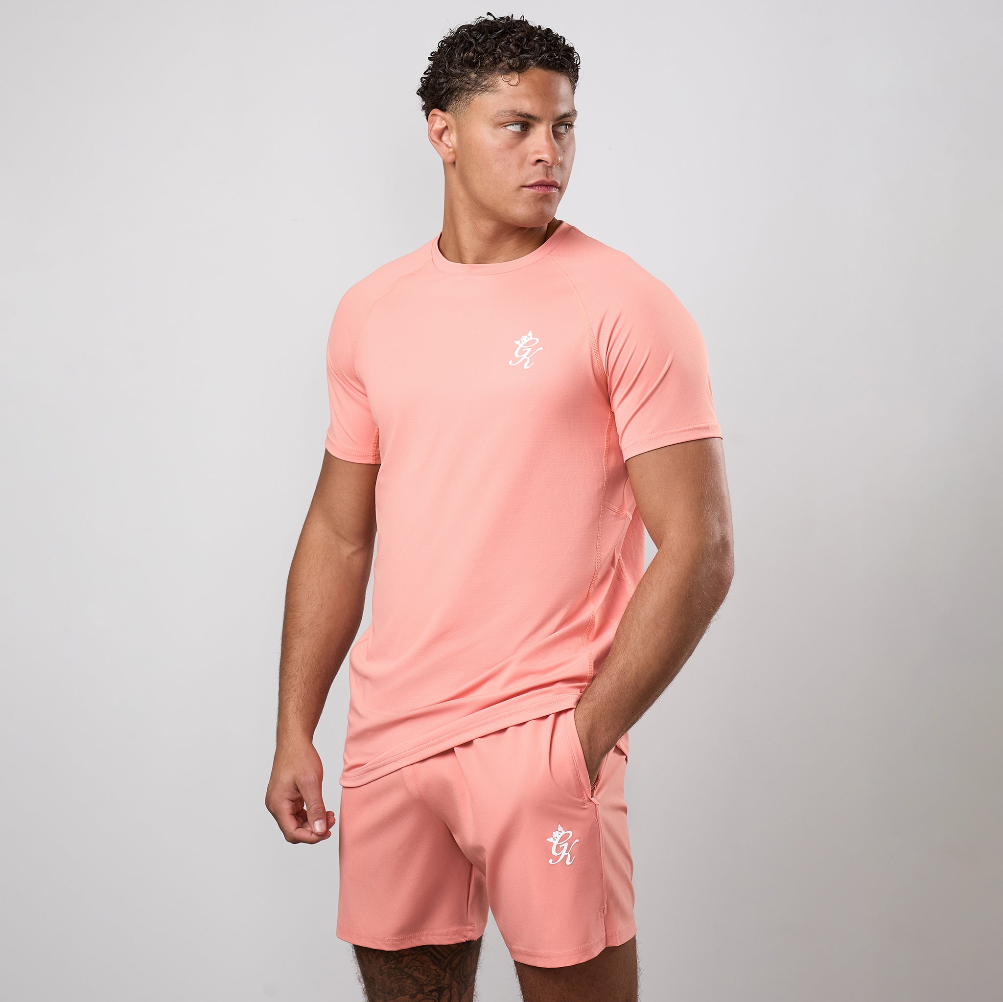Gym King Energy Tee - Dusty Coral