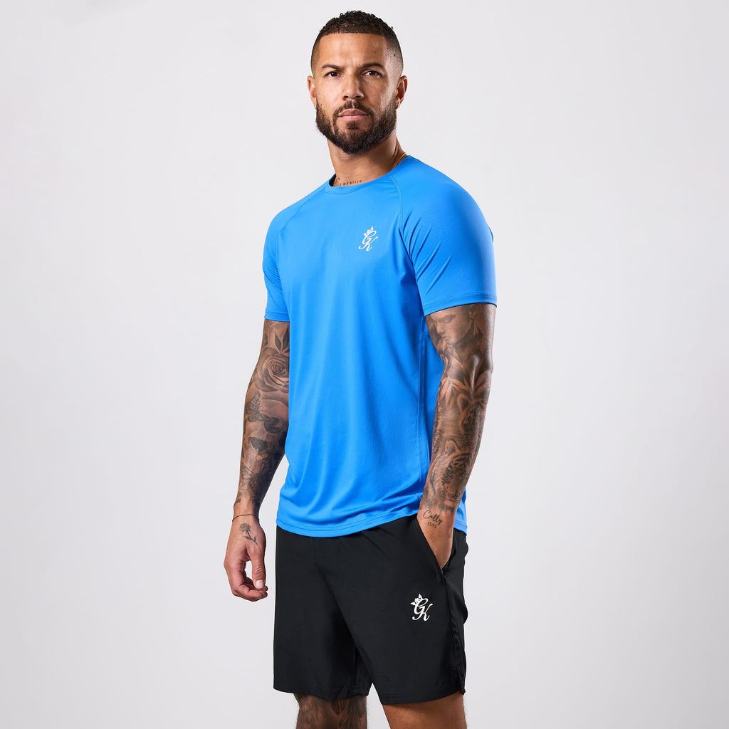 Gym King Energy Tee - Blue Surge
