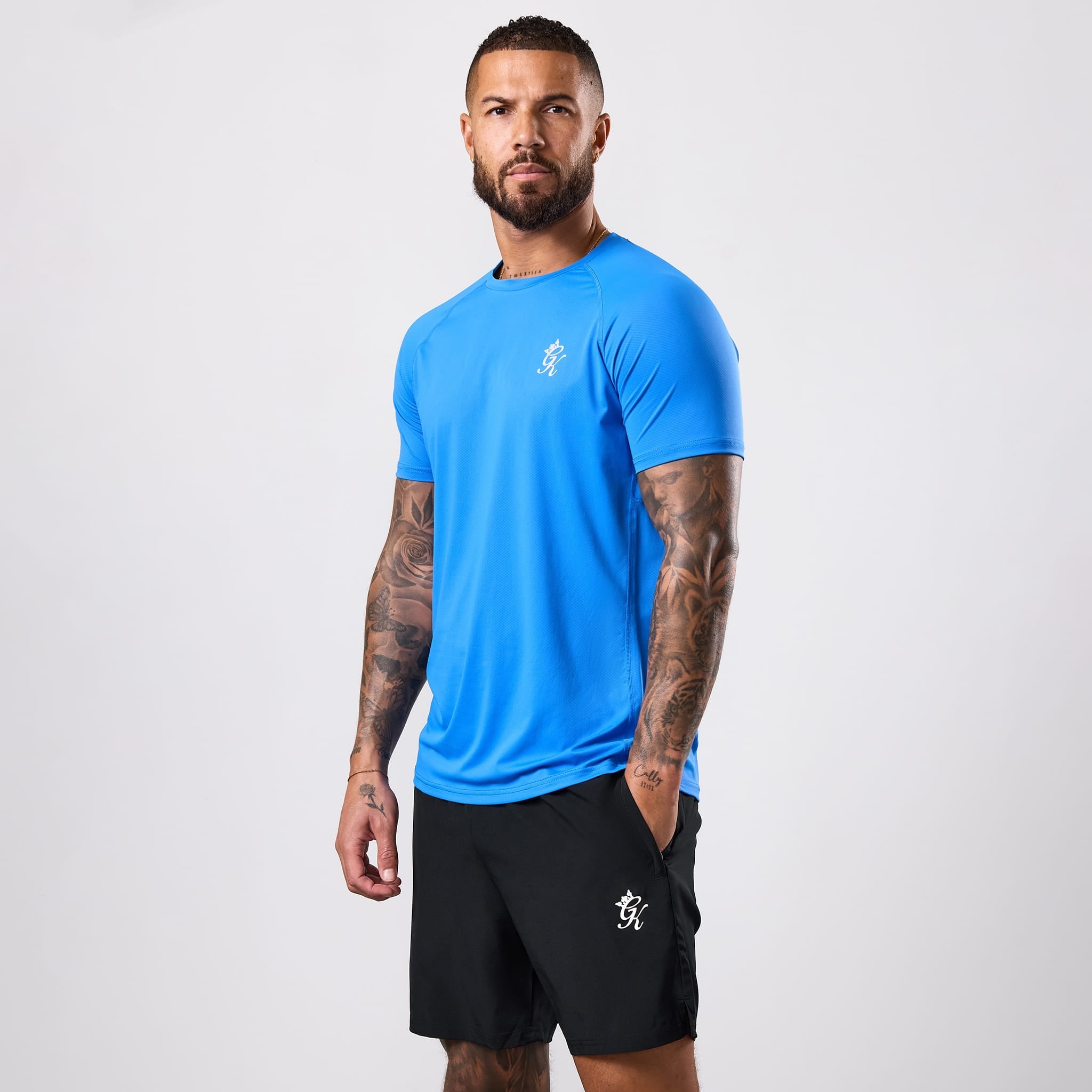 Gym King Energy Tee - Blue Surge