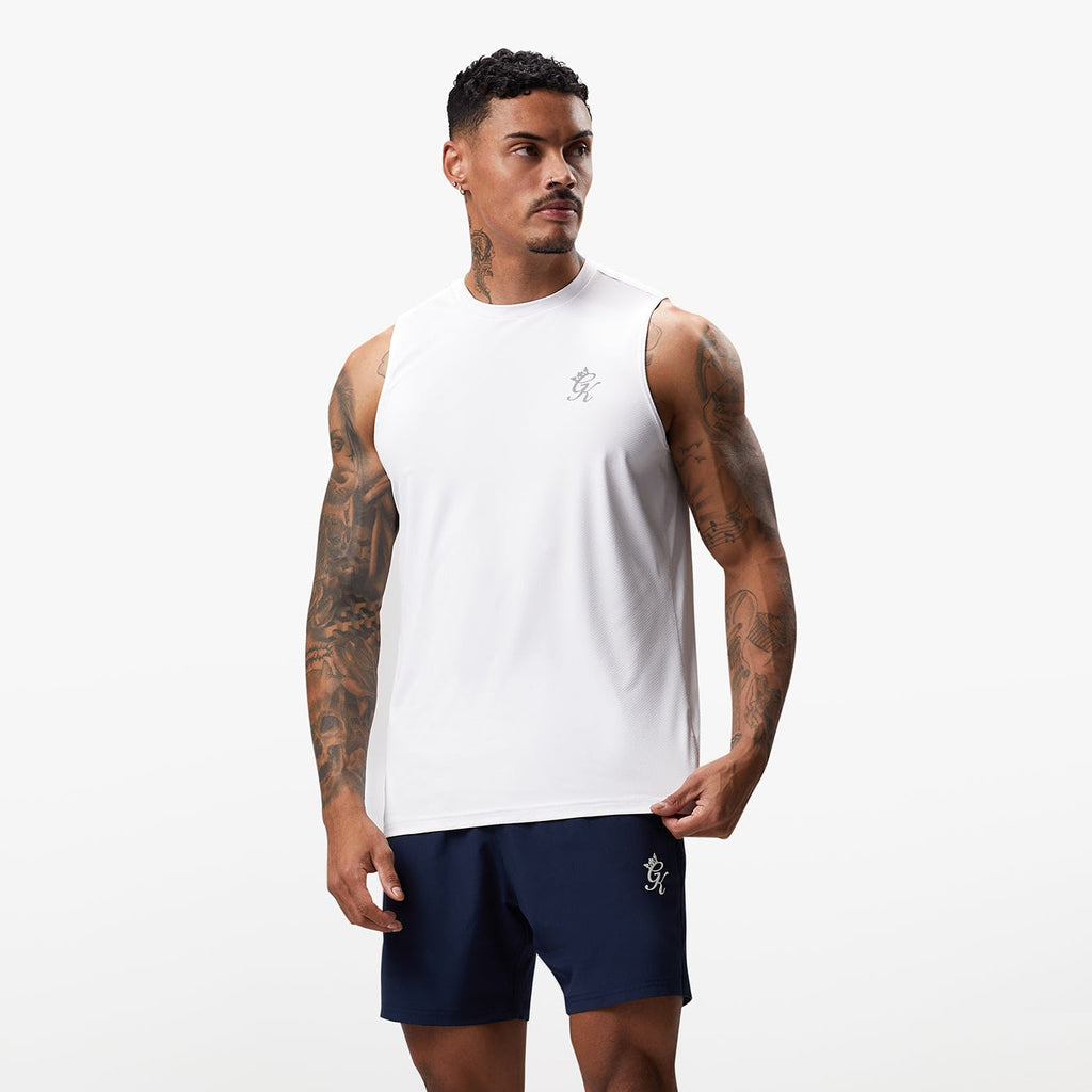 Gym King Energy Vest - White