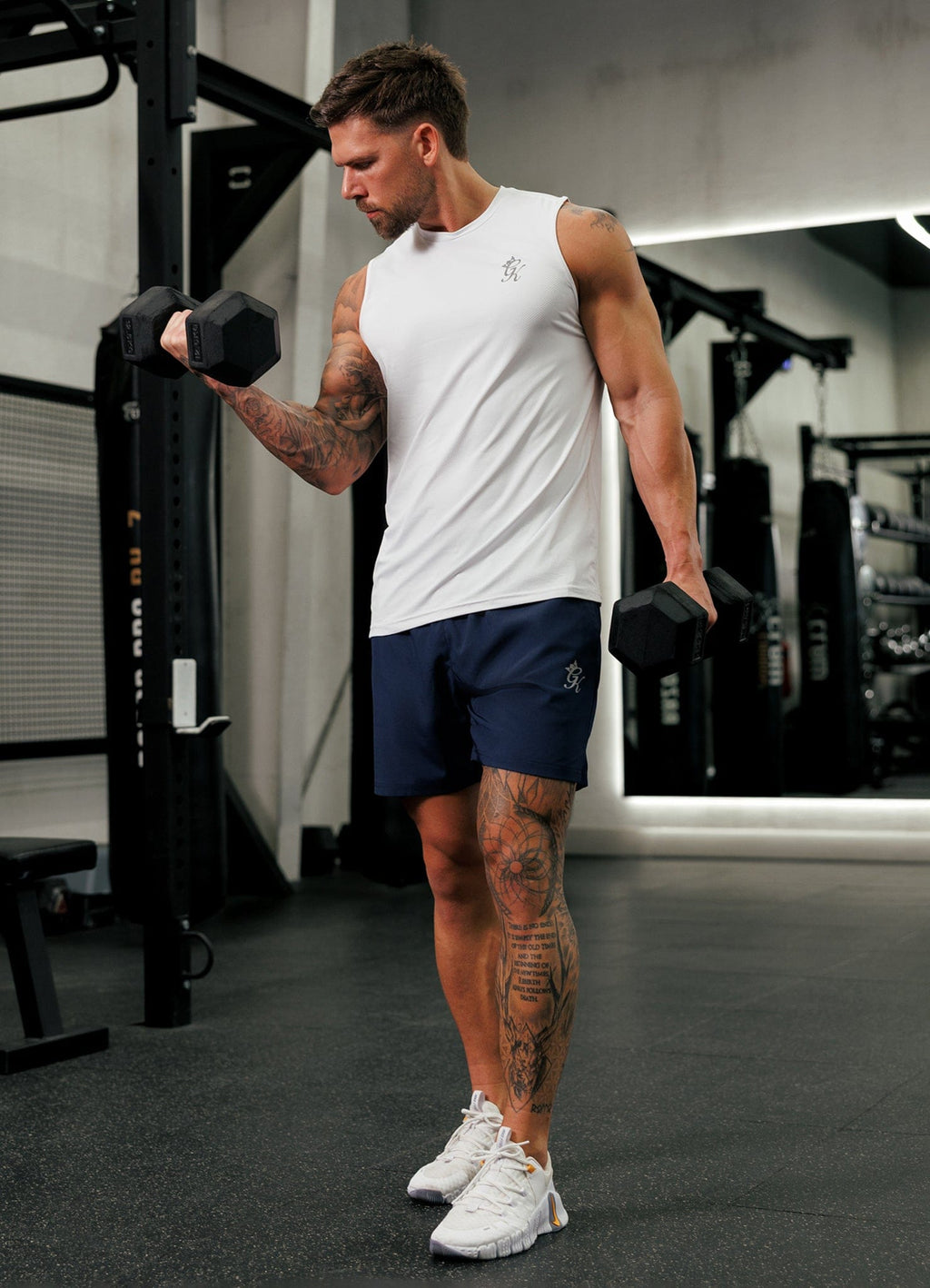 Gym King Energy Vest - White