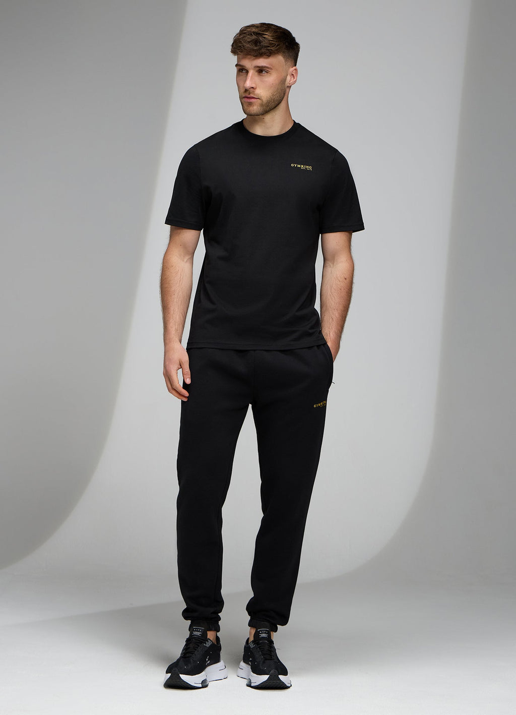 Gym King Established Regular Fit Tee - Black/Gold
