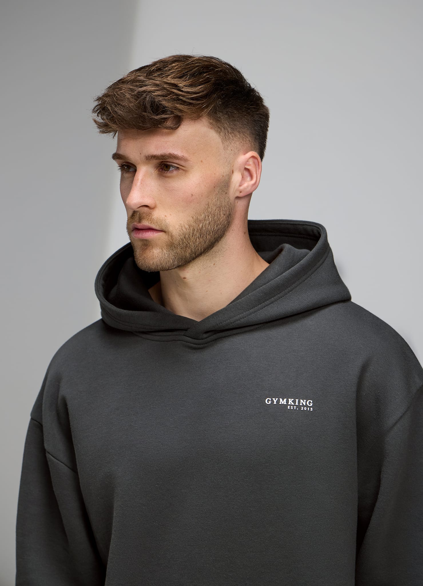 Gym King Established V2 Hoodie - Green Smoke