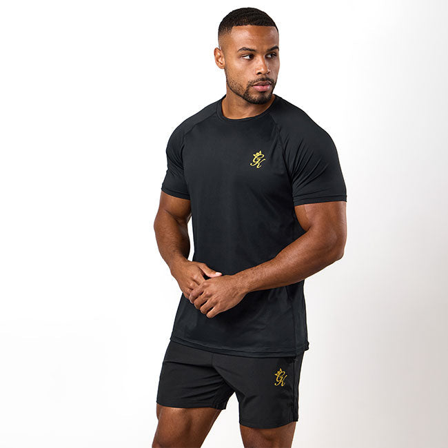 Gym King Energy Tee - Black/Gold