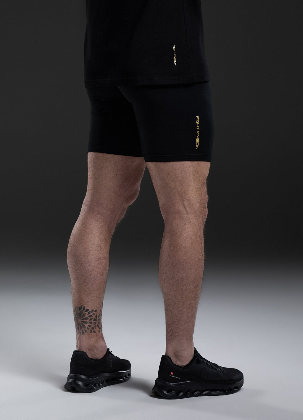 Gym King Fight Division Combat Compression Short - Black