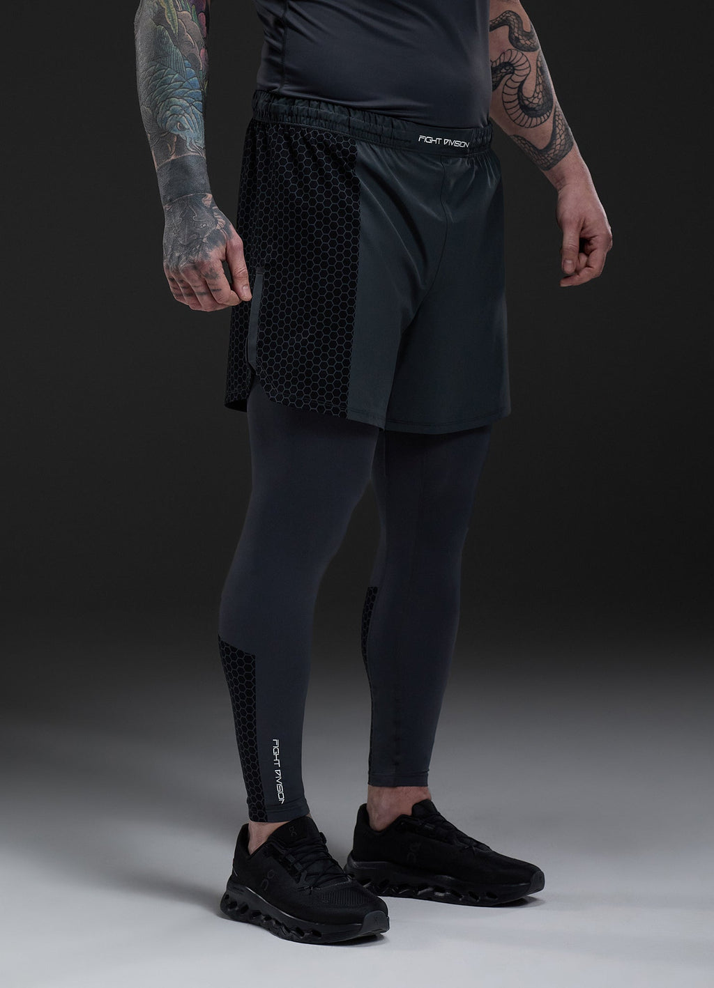 Gym King Fight Division Combat 7" Short - Graphite