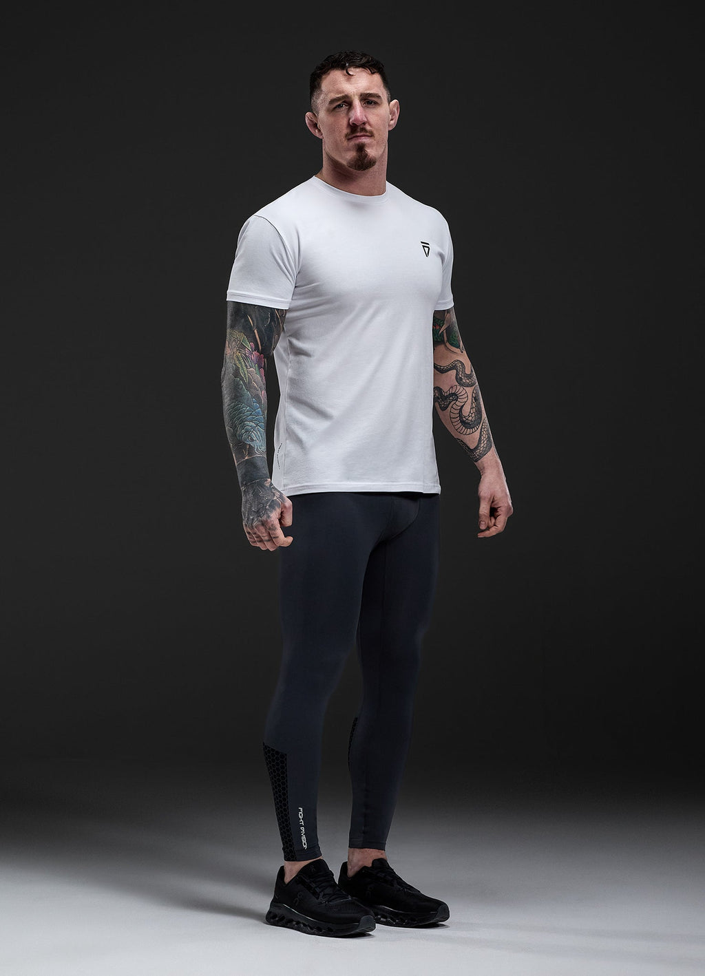 Gym King Fight Division Combat Compression Legging - Graphite