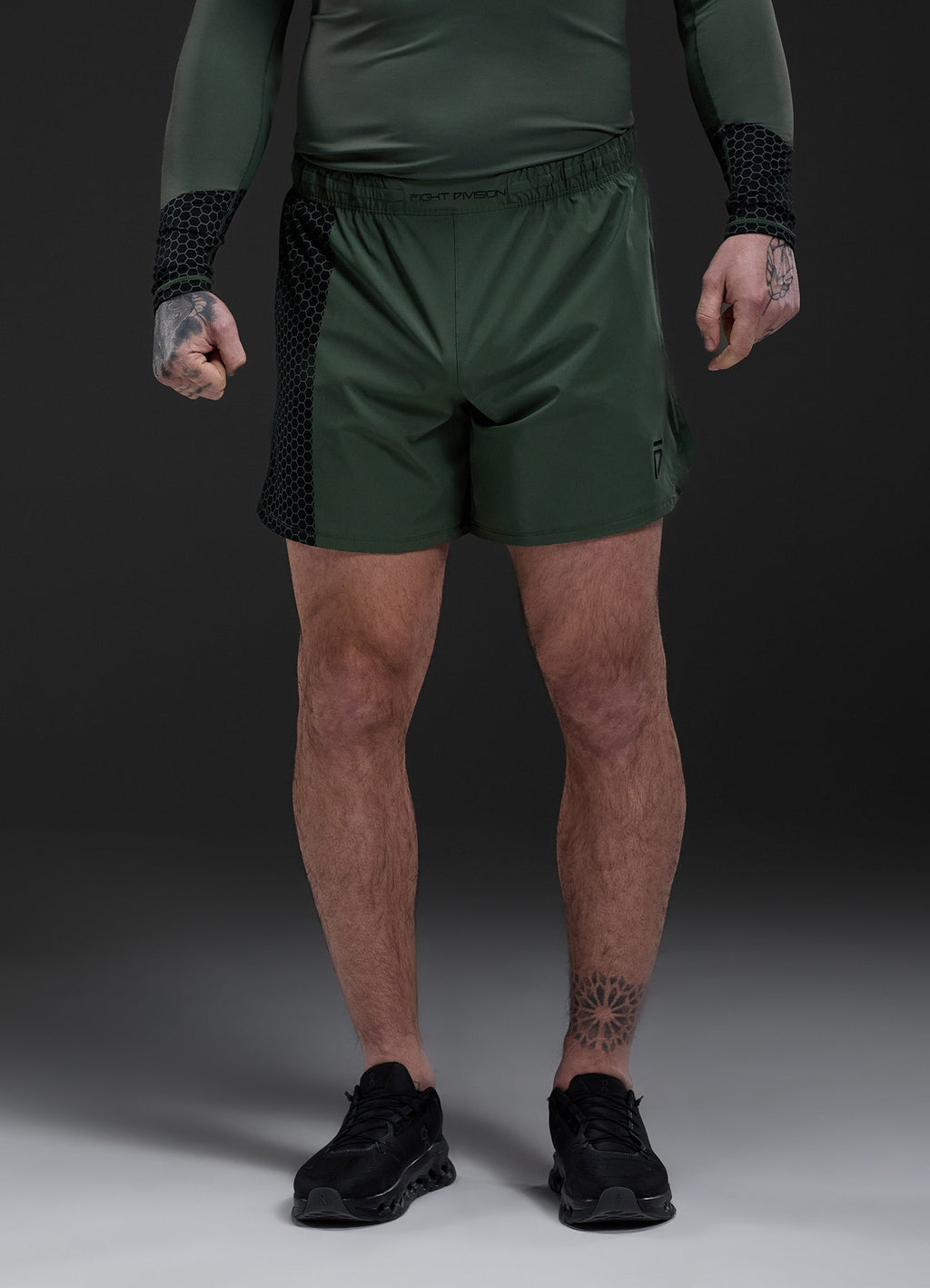 Gym King Fight Division Combat 7" Short - Deep Olive