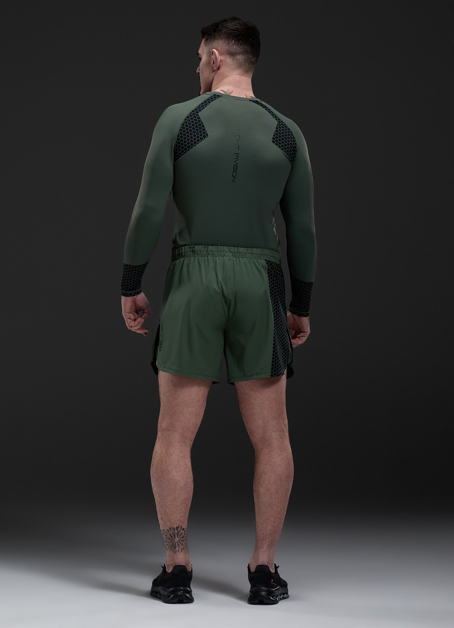 Gym King Fight Division Combat 7" Short - Deep Olive