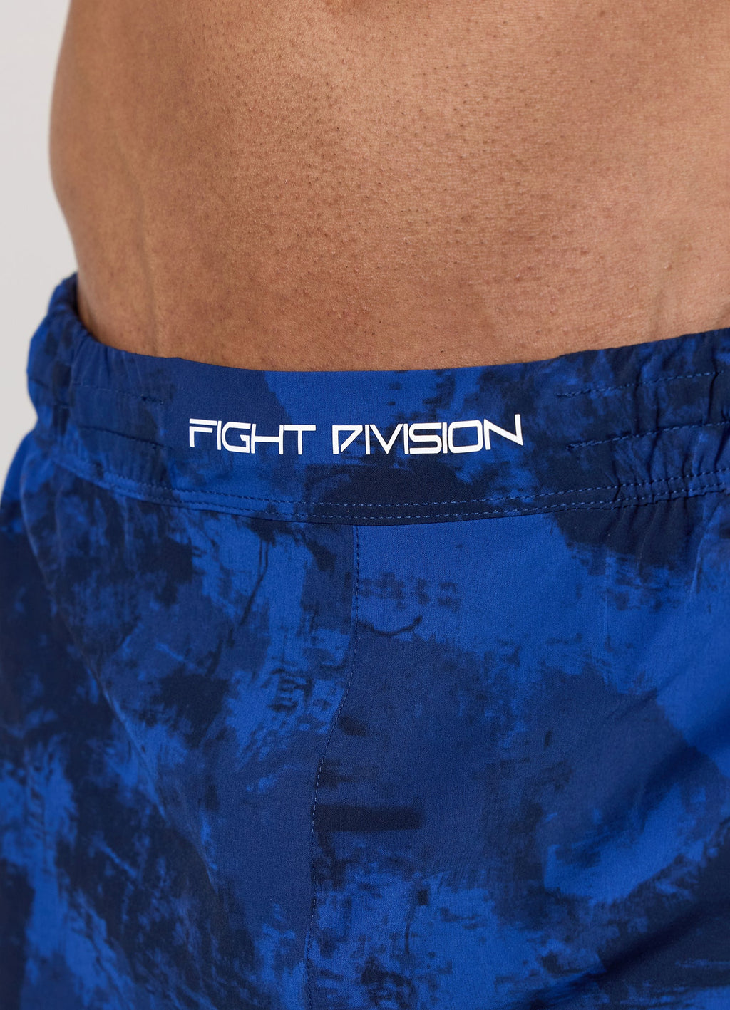 Gym King Fight Division Combat 5" Short - Blue Abstract Print