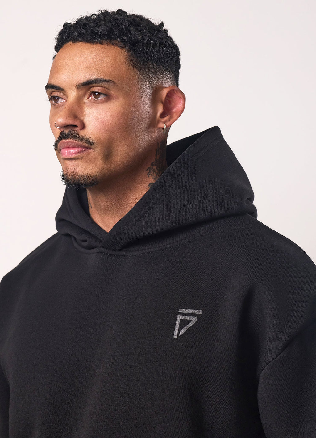 Gym King Fight Division Hoodie - Black/Black