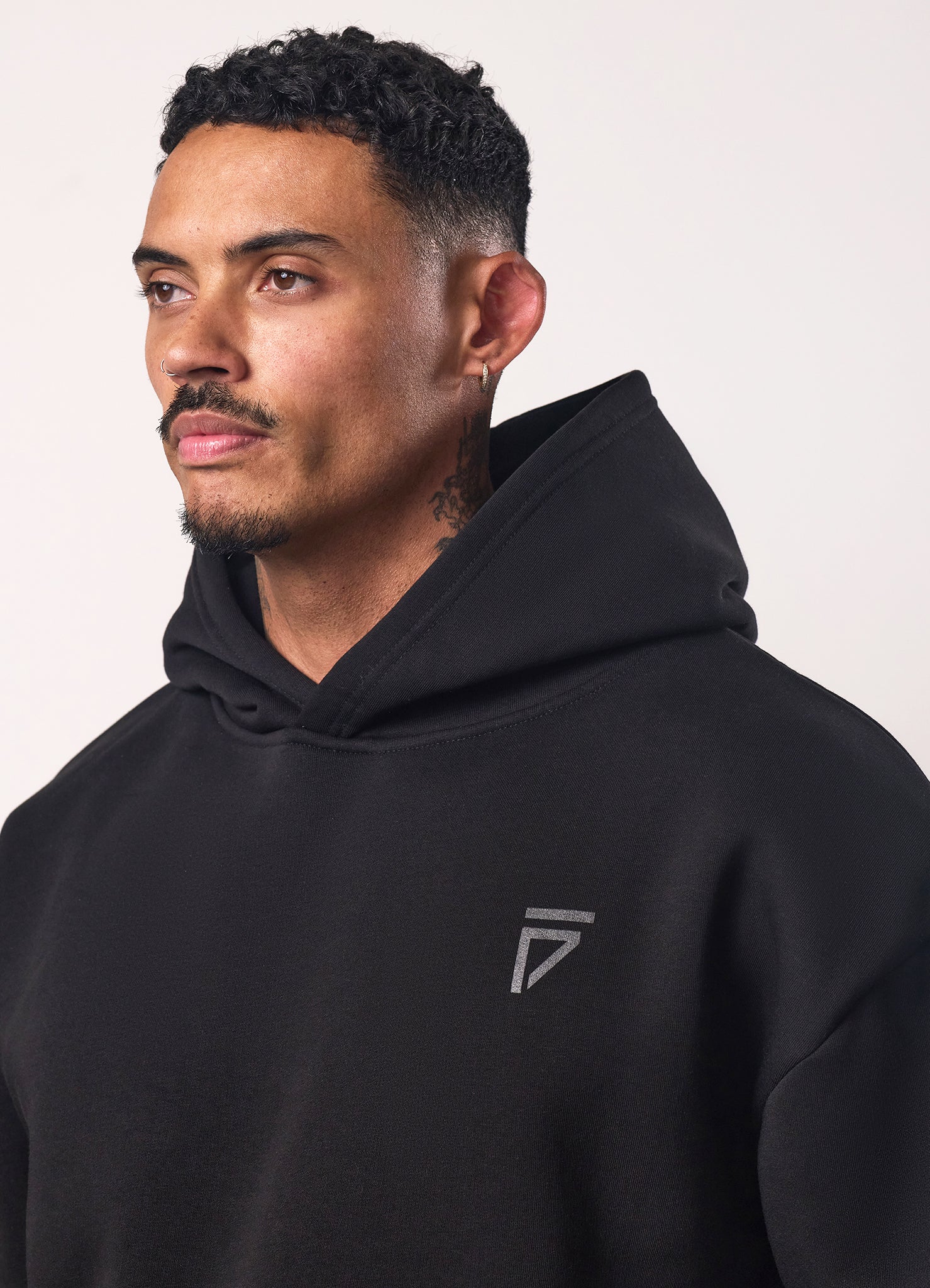 Gym King Fight Division Hoodie - Black/Black