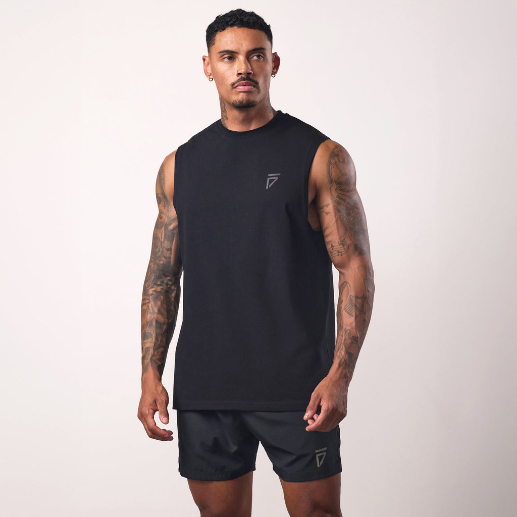 Gym King Fight Division Tank - Black/Black