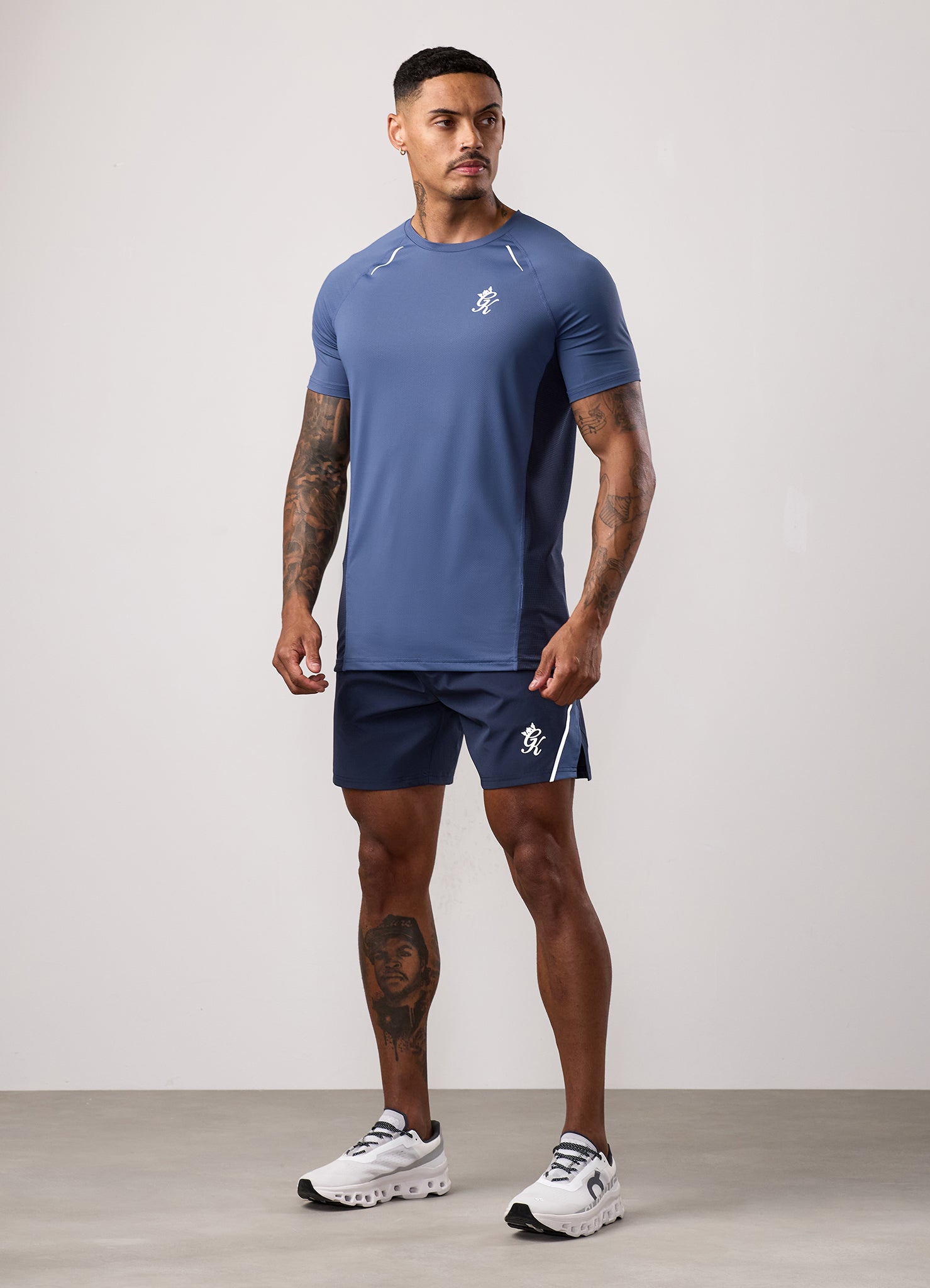 Gym King Flex 2.0 Short - Dark Denim/Faded Indigo