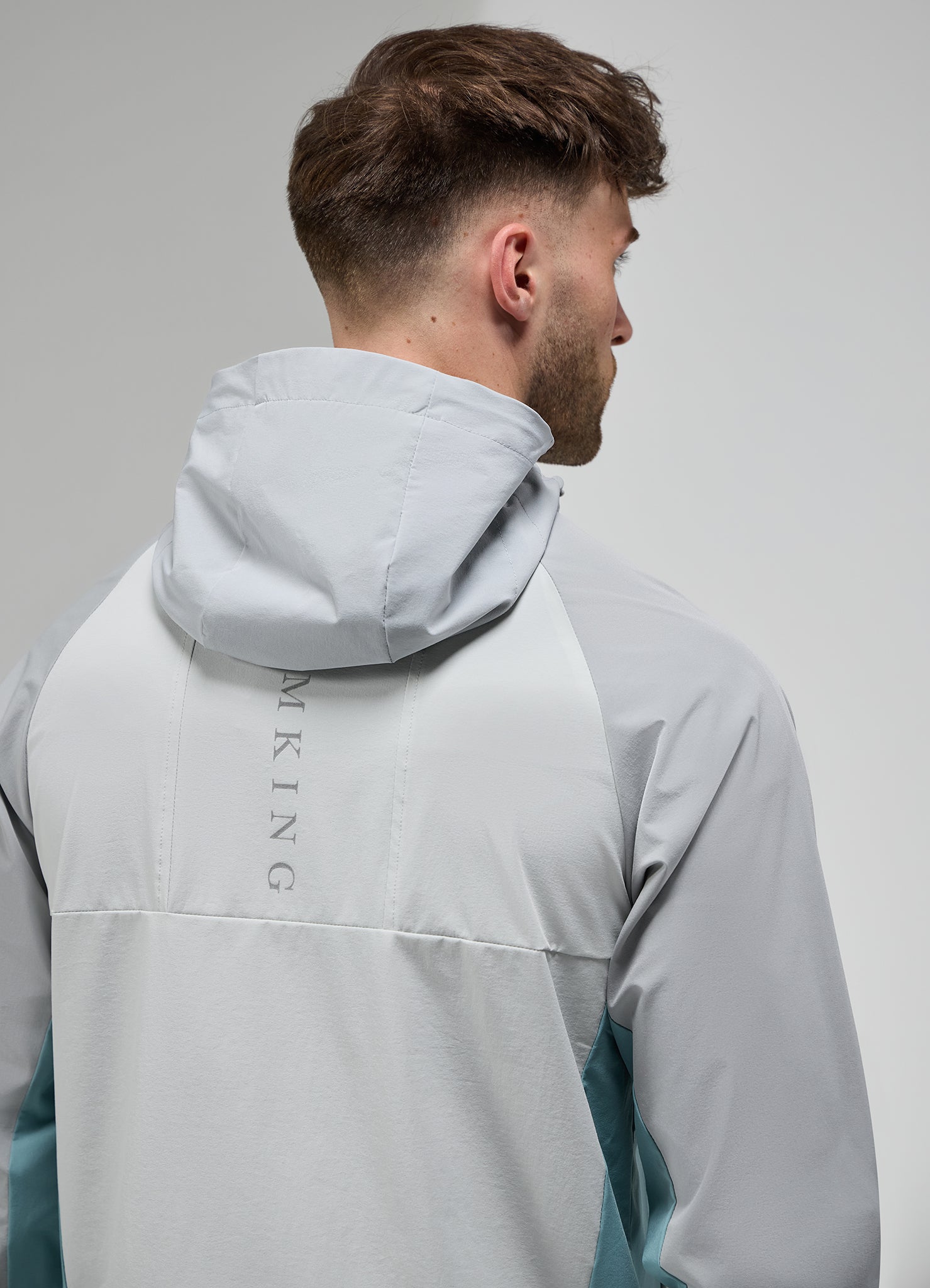 Gym King Focus Tracksuit Hoodie - Light Grey/Urban Grey