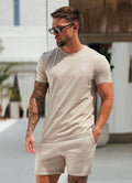 Gym King Fundamental Tee - Fossil Stone