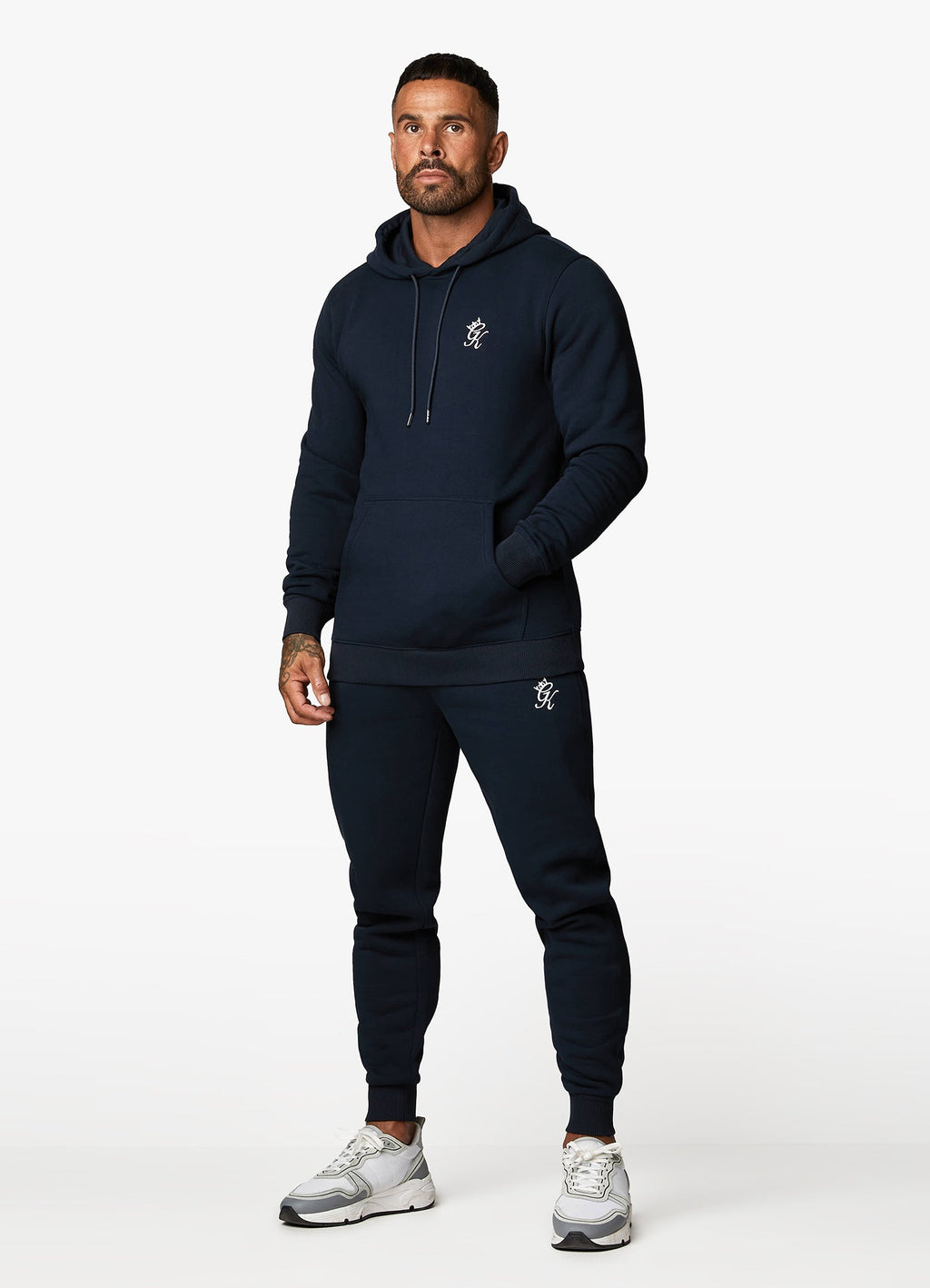 Gym King Fundamental Fleece Hoodie - Navy