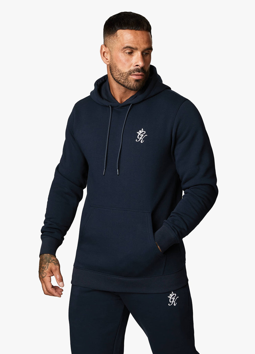 Gym King Fundamental Fleece Hoodie - Navy