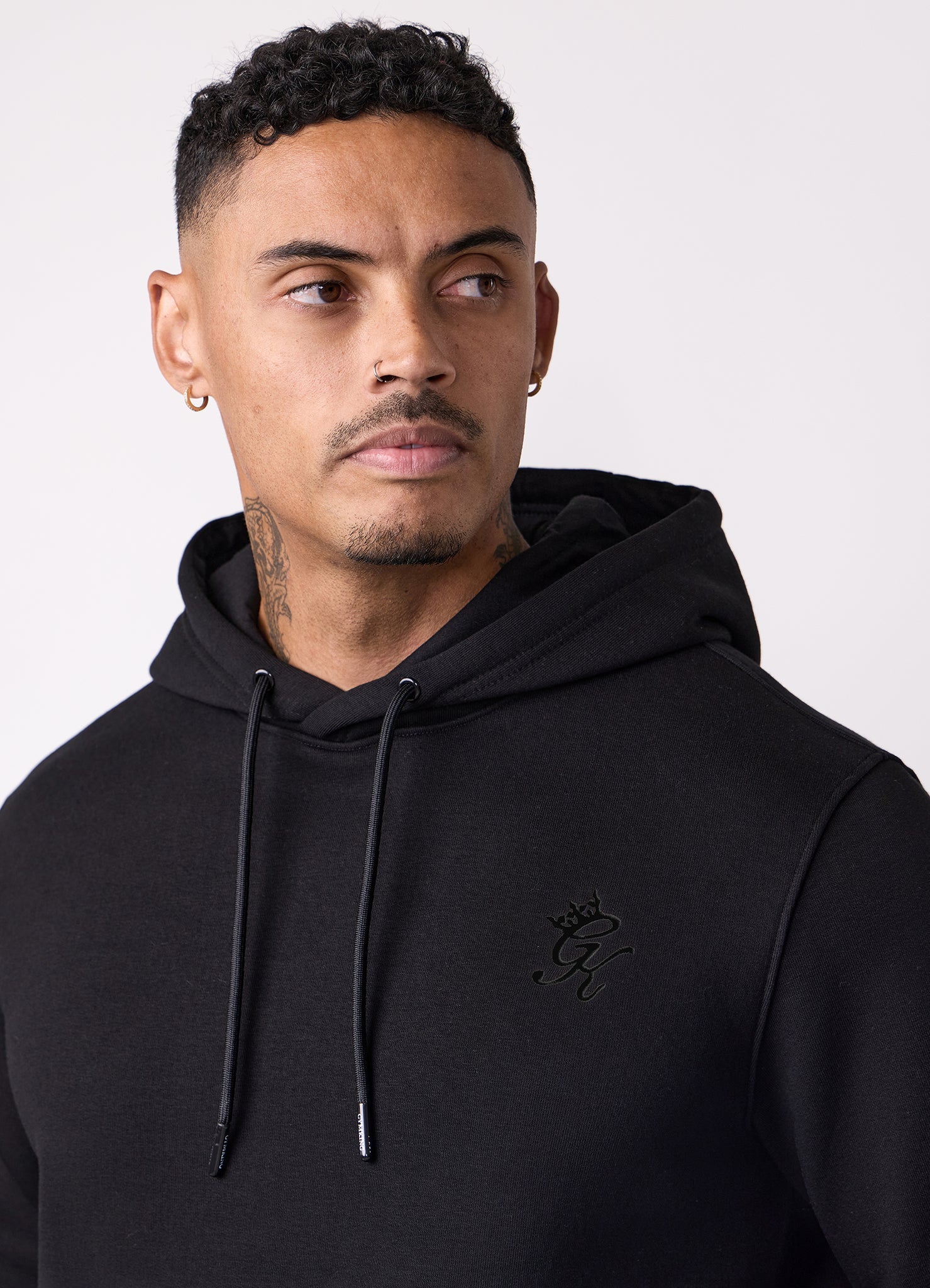 Gym King Fundamental Hoodie - Black/Black