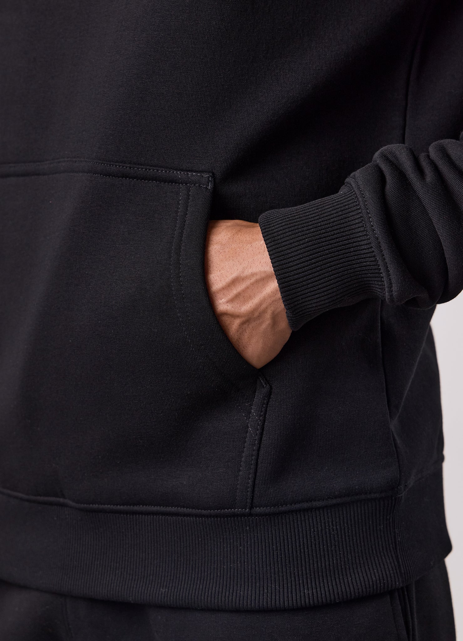 Gym King Fundamental Hoodie - Black/Black