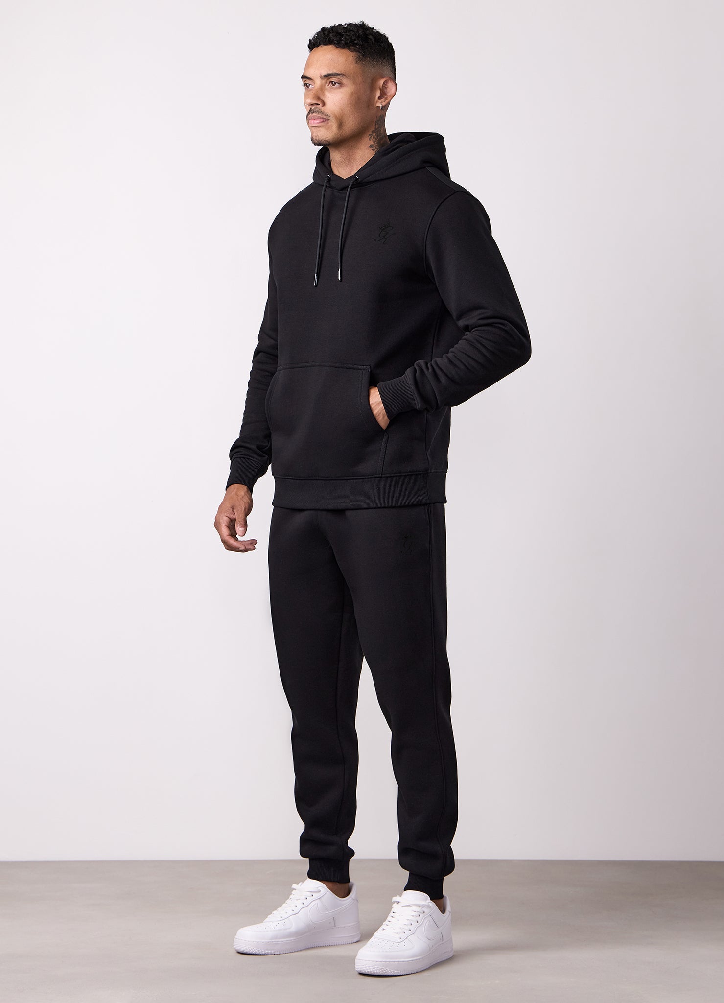 Gym King Fundamental Hoodie - Black/Black