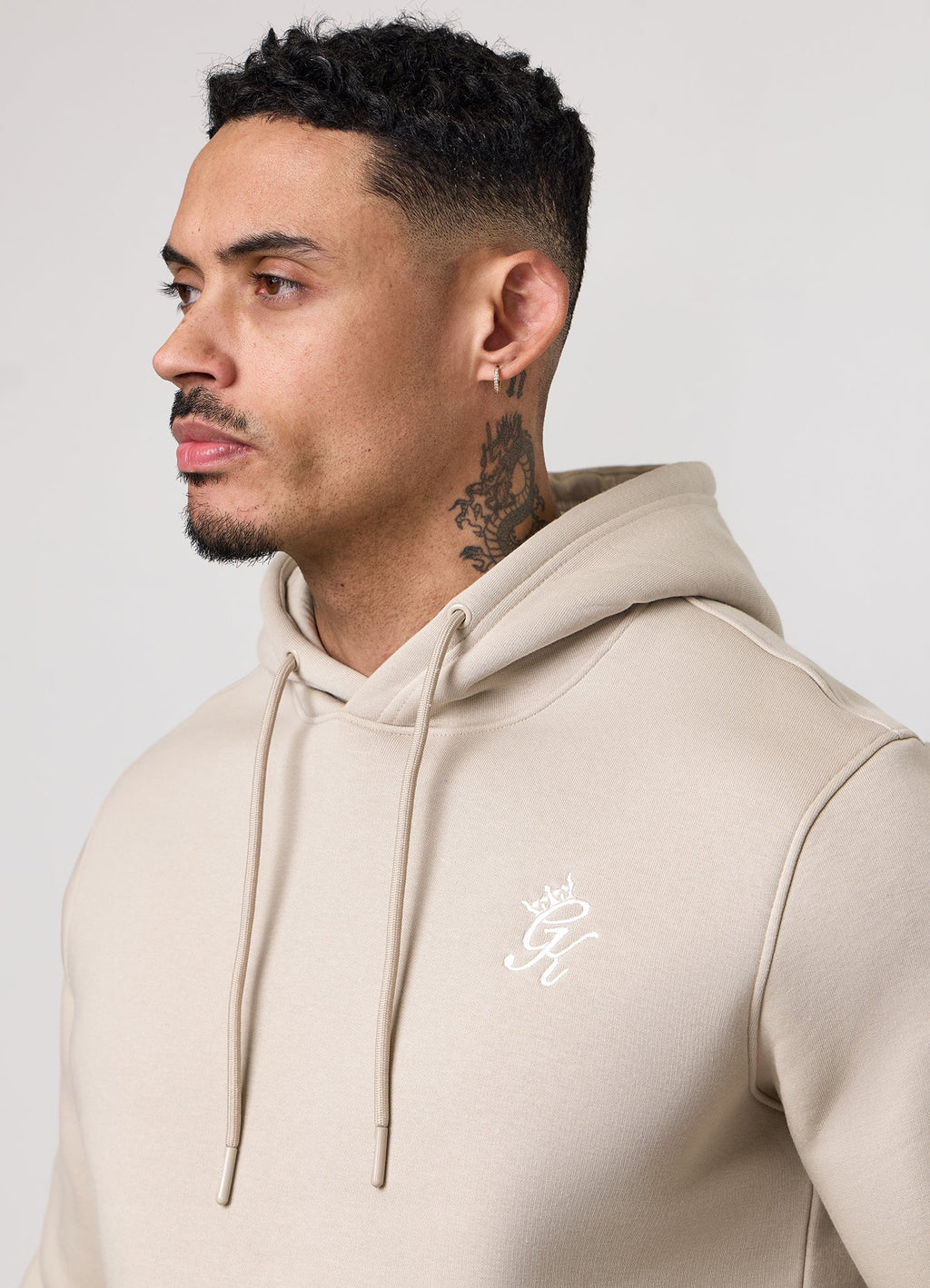 Gym King Fundamental Hoodie - Fossil Stone