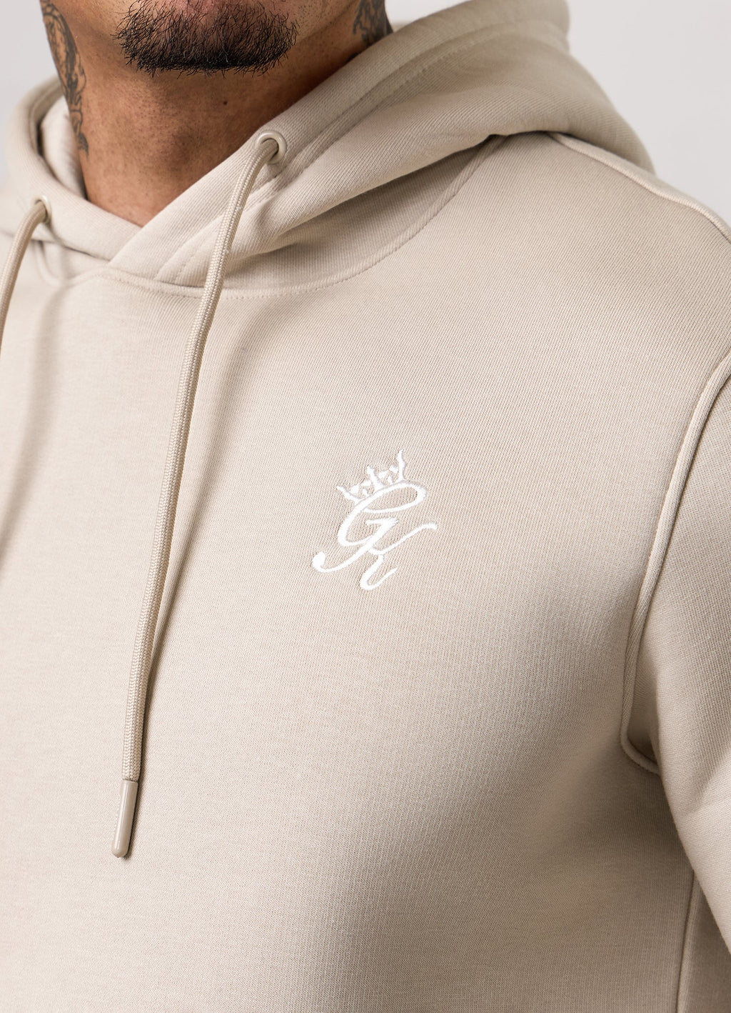 Gym King Fundamental Hoodie - Fossil Stone