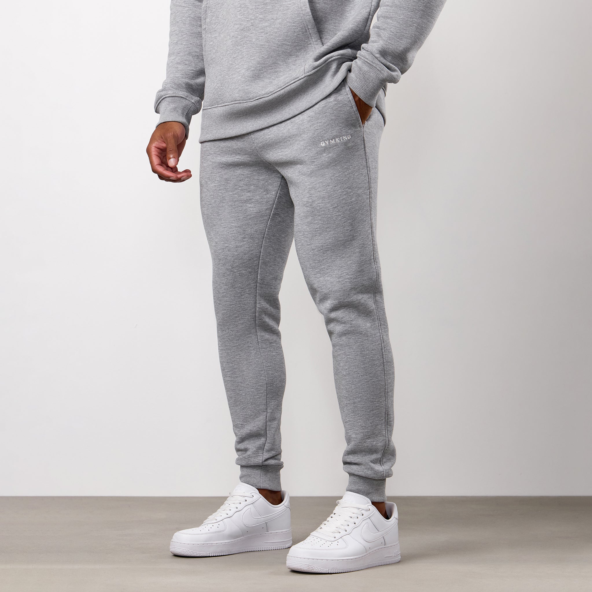 Gym King Fundamental Linear Jogger - Grey Marl