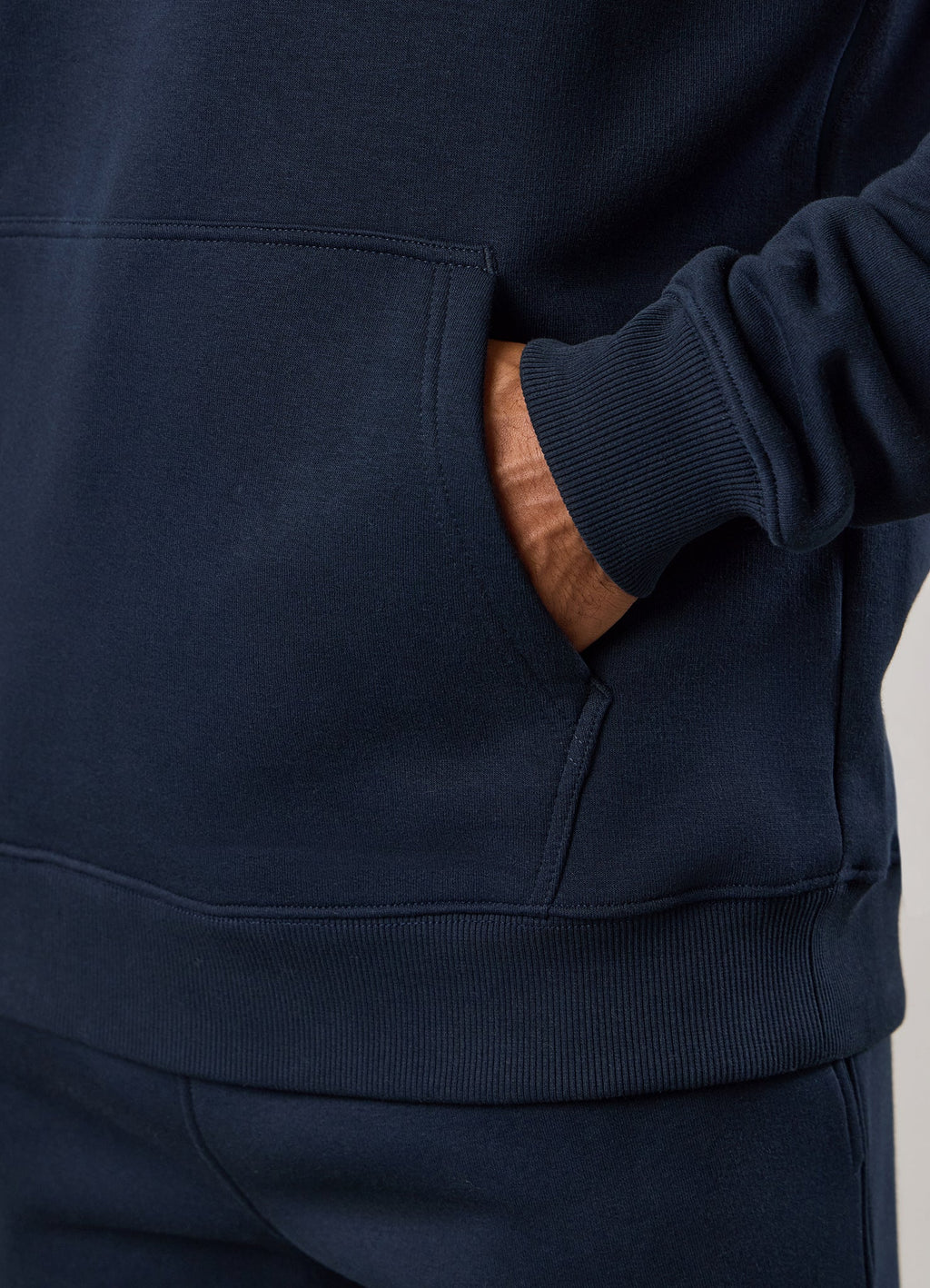 Gym King Fundamental Linear Hoodie - Navy