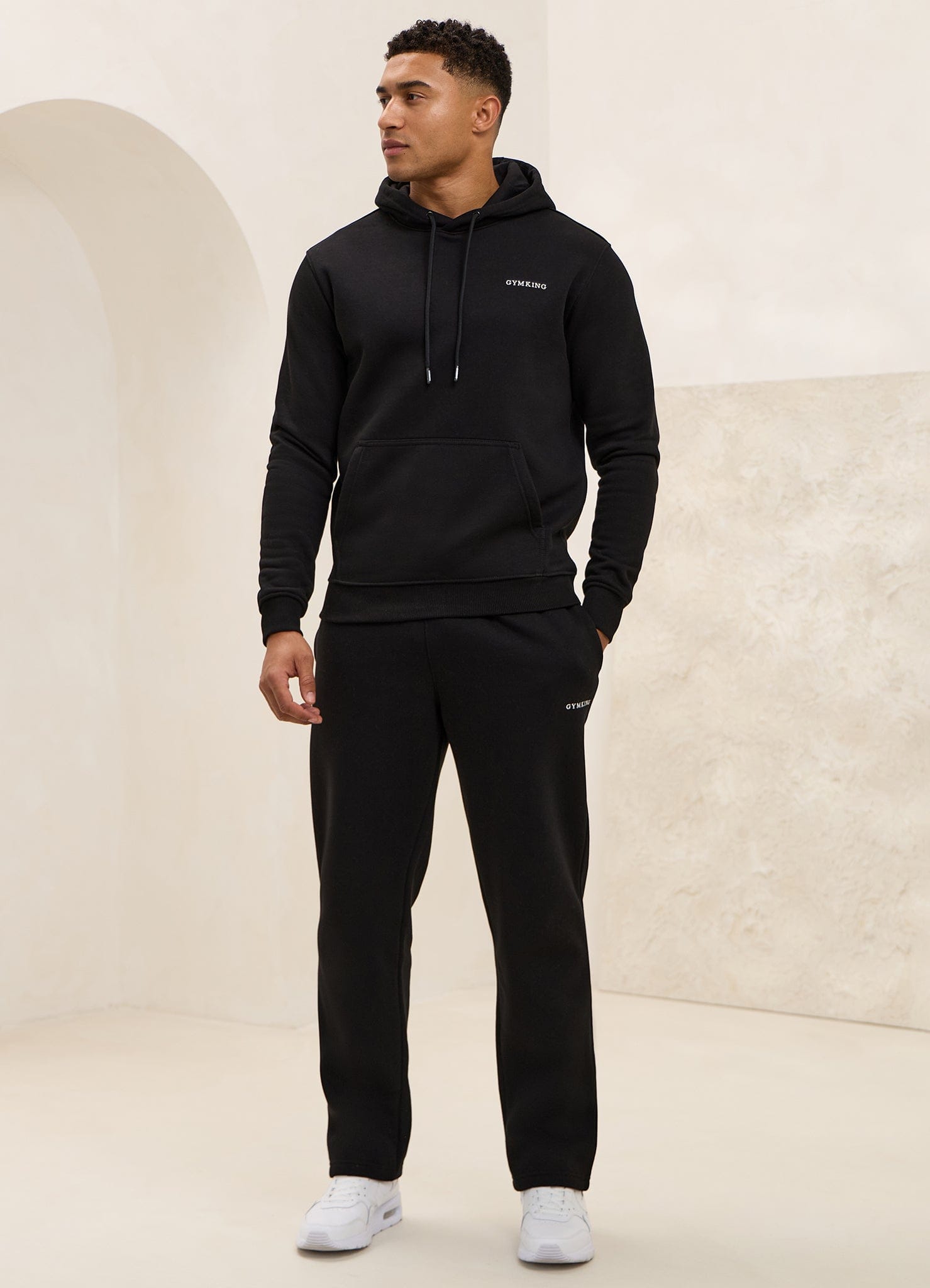 Gym King Fundamental Linear Hoodie - Black