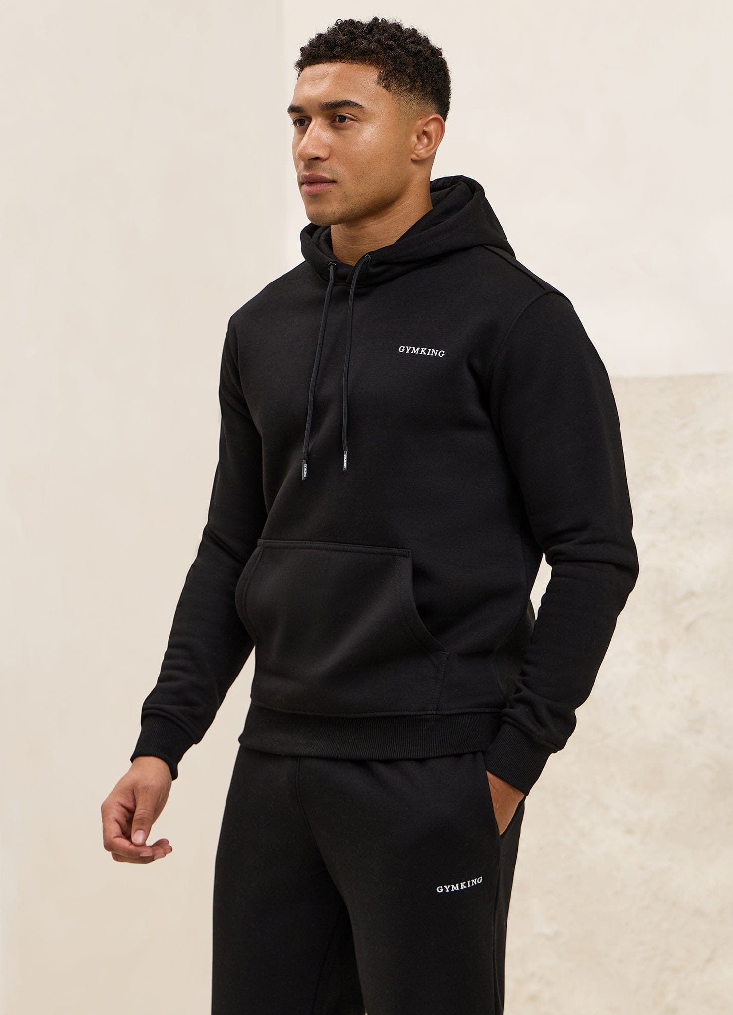 Gym King Fundamental Linear Hoodie - Black