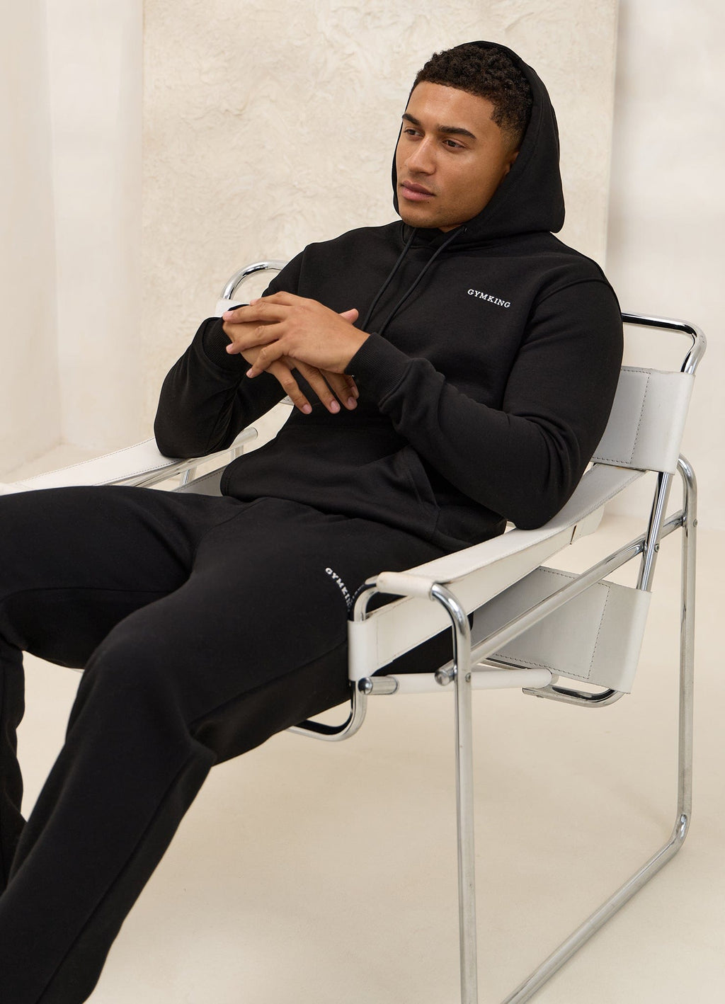 Gym King Fundamental Linear Hoodie - Black