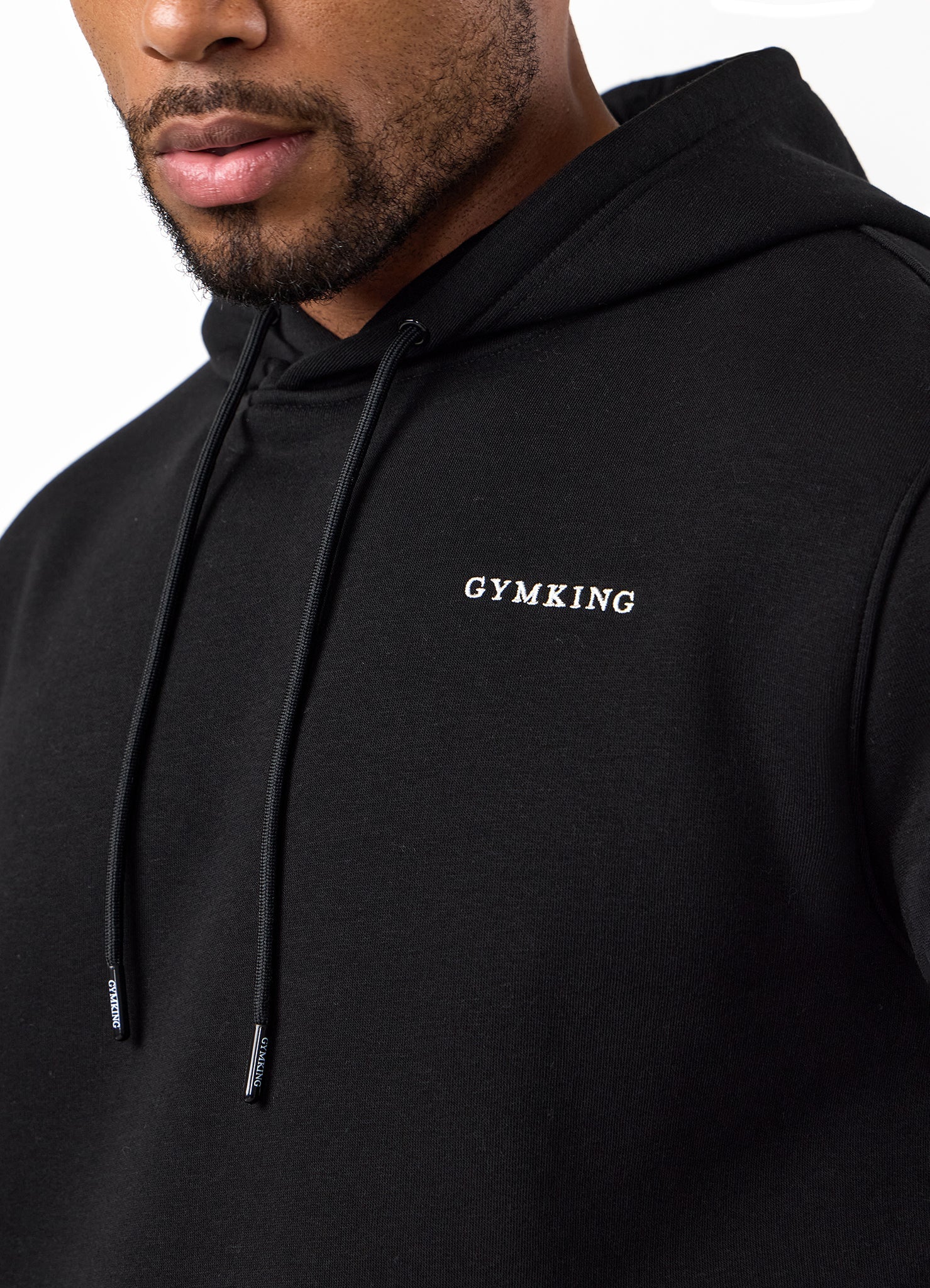 Gym King Fundamental Linear Hoodie - Black