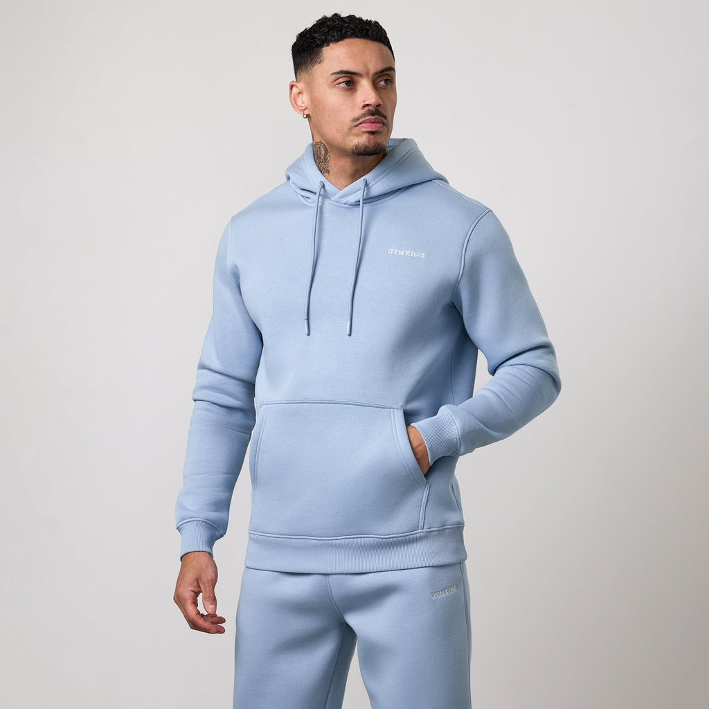 Gym King Fundamental Linear Hoodie - Powder Blue