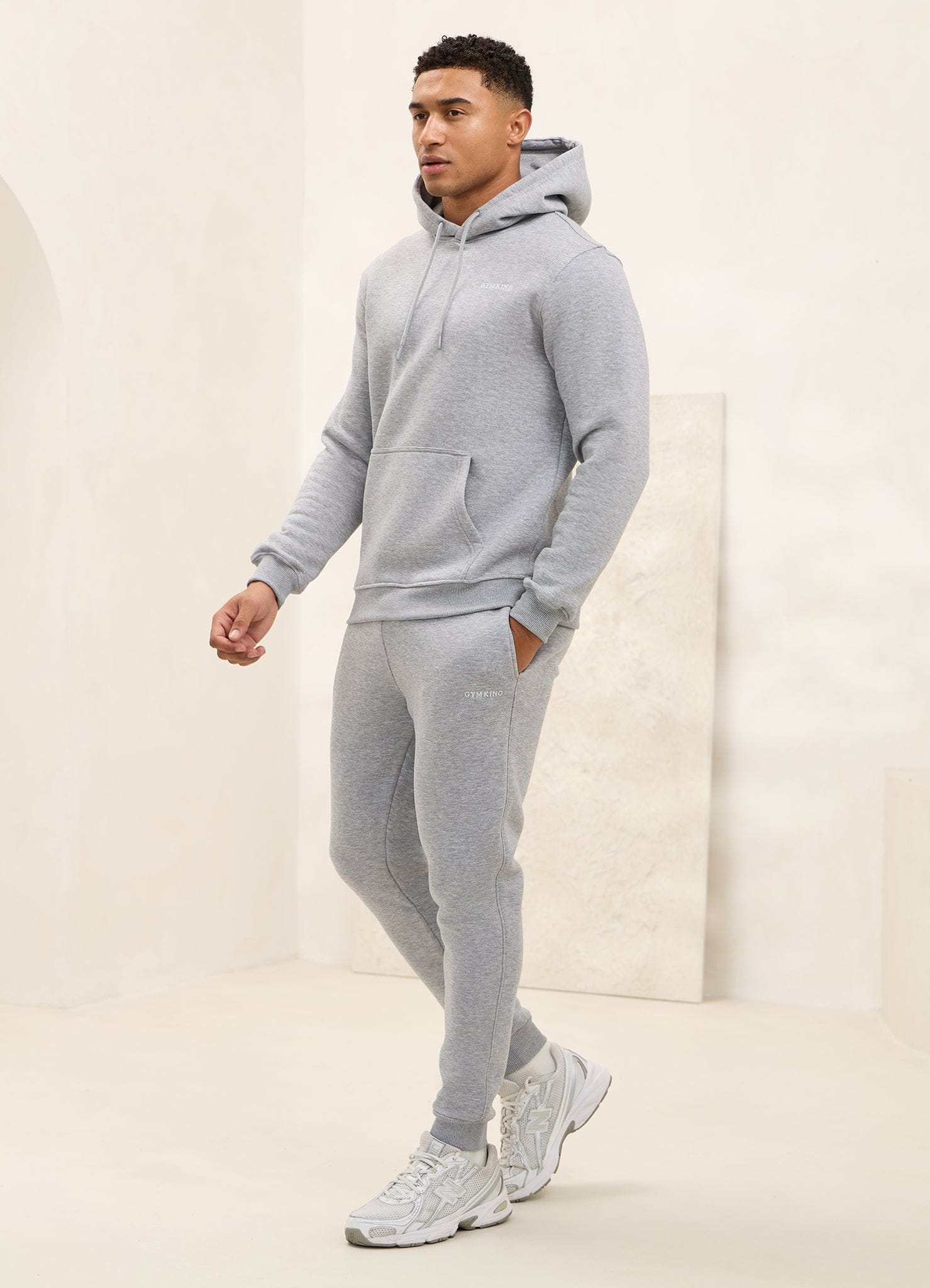 Gym King Fundamental Linear Jogger - Grey Marl