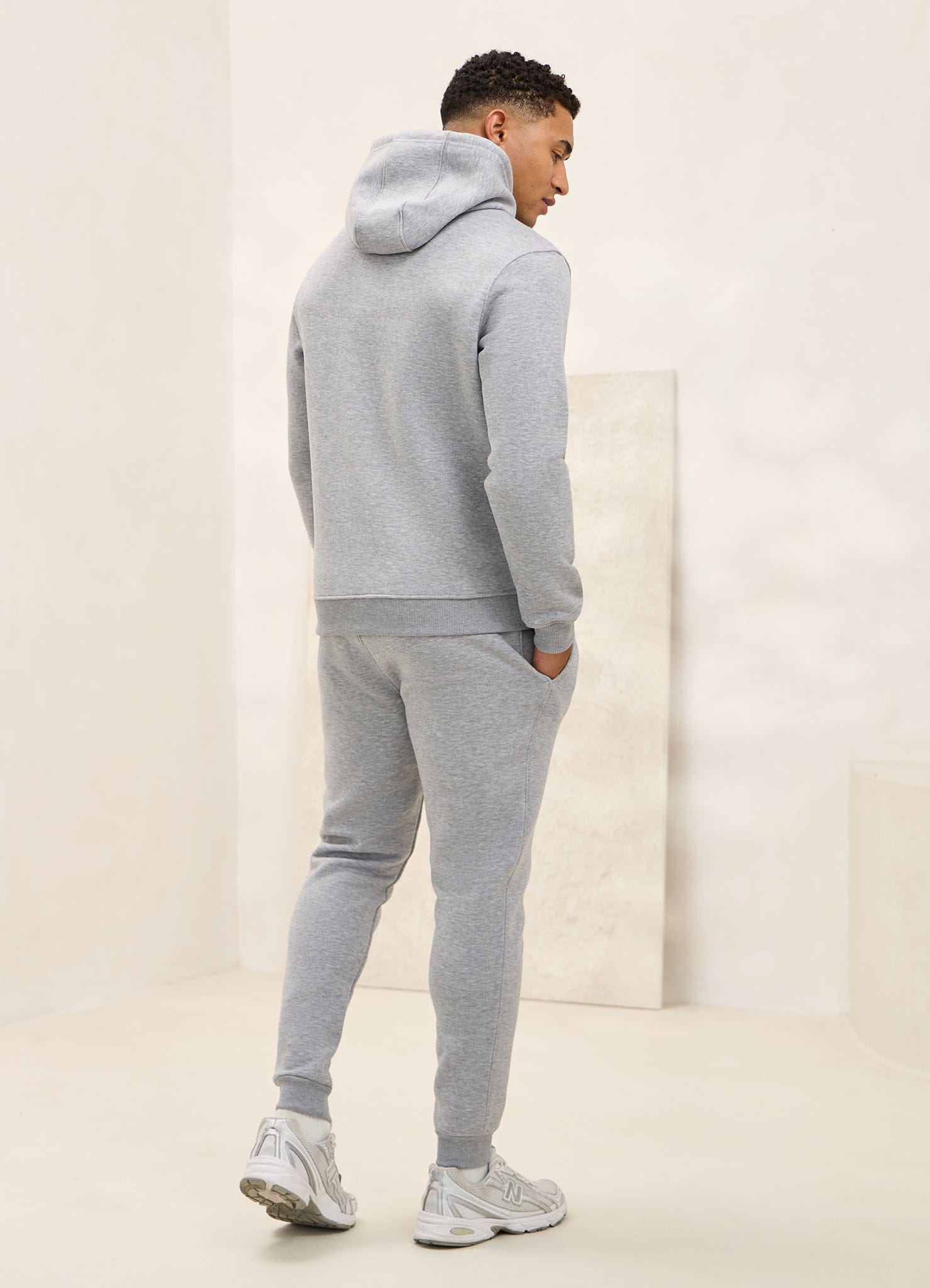 Gym King Fundamental Linear Jogger - Grey Marl