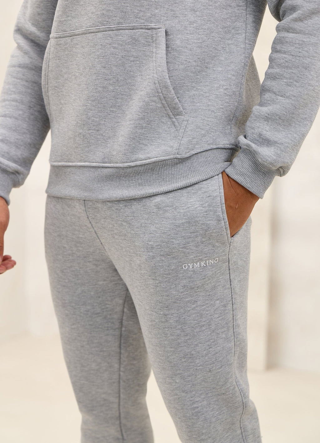 Gym King Fundamental Linear Jogger - Grey Marl