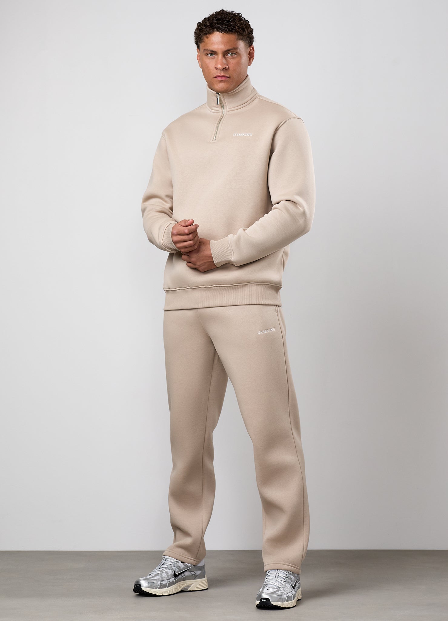 Gym King Fundamental Linear Straight Leg Jogger - Stoneware