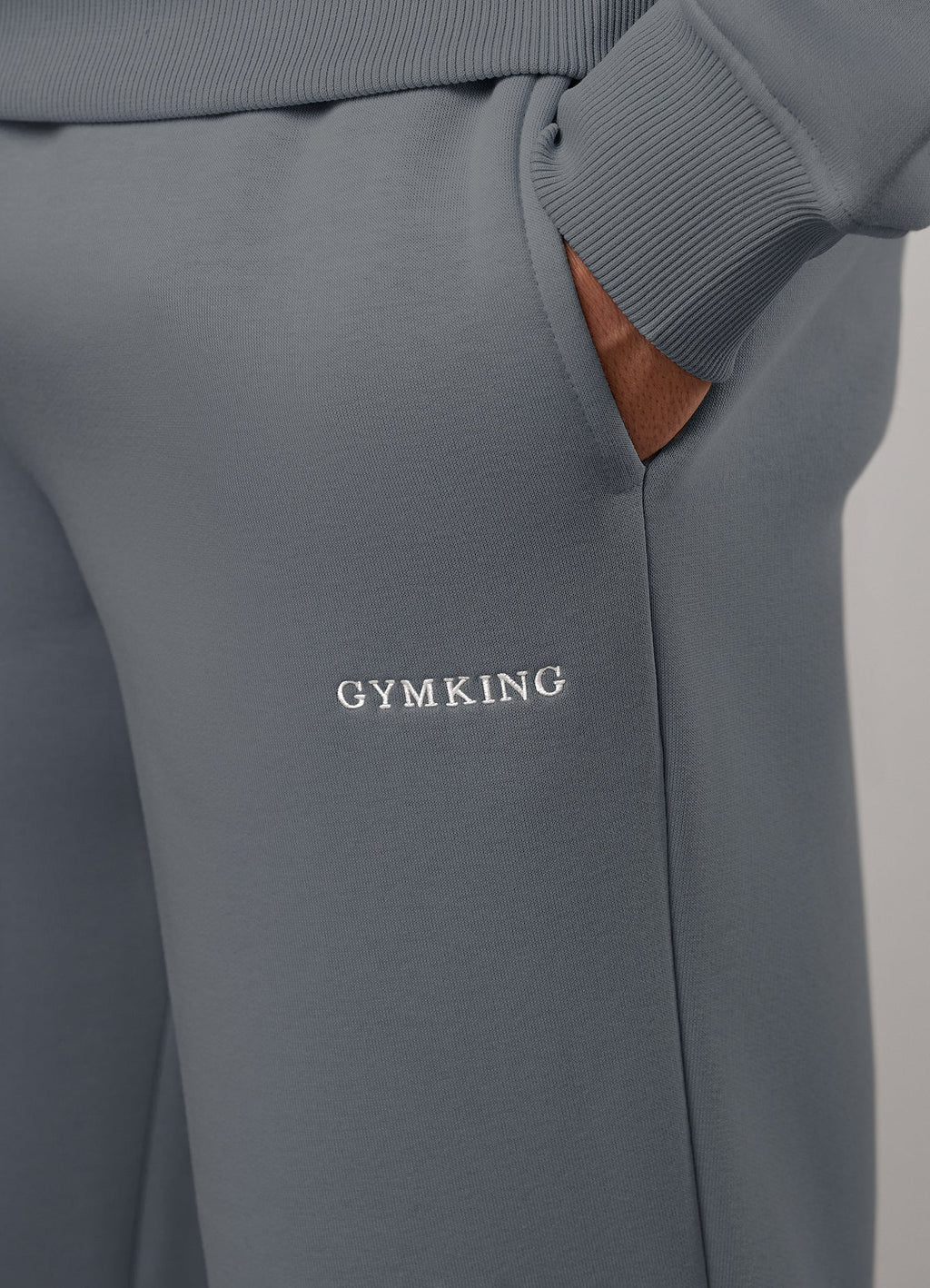 Gym King Fundamental Linear Straight Leg Jogger - Mountain Slate