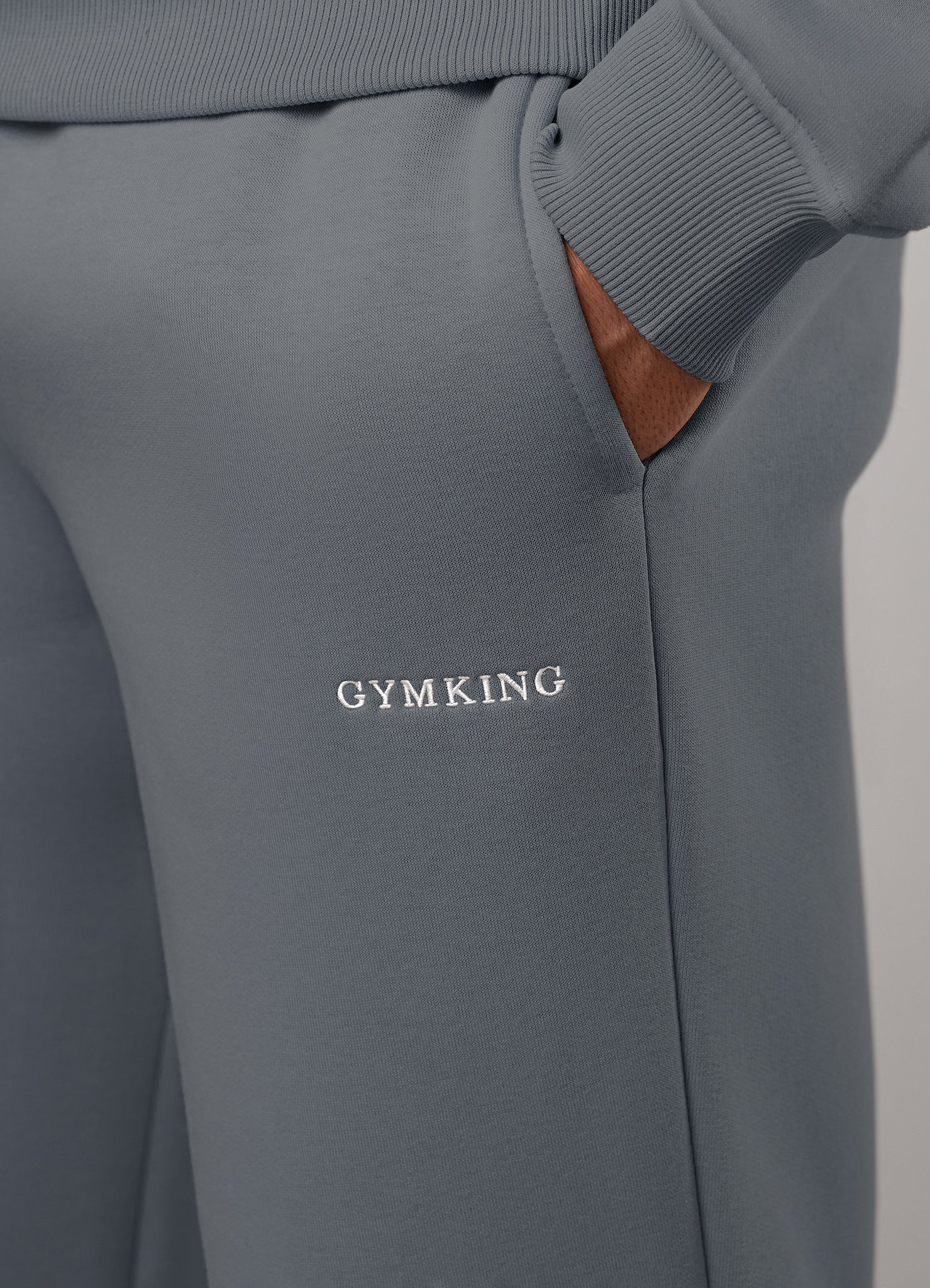 Gym King Fundamental Linear Straight Leg Jogger - Mountain Slate