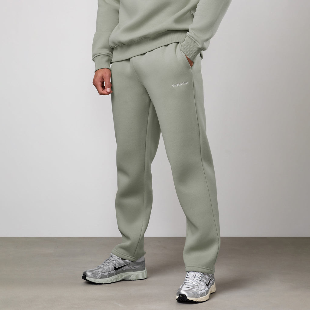 Gym King Fundamental Linear Straight Leg Jogger - Soft Khaki