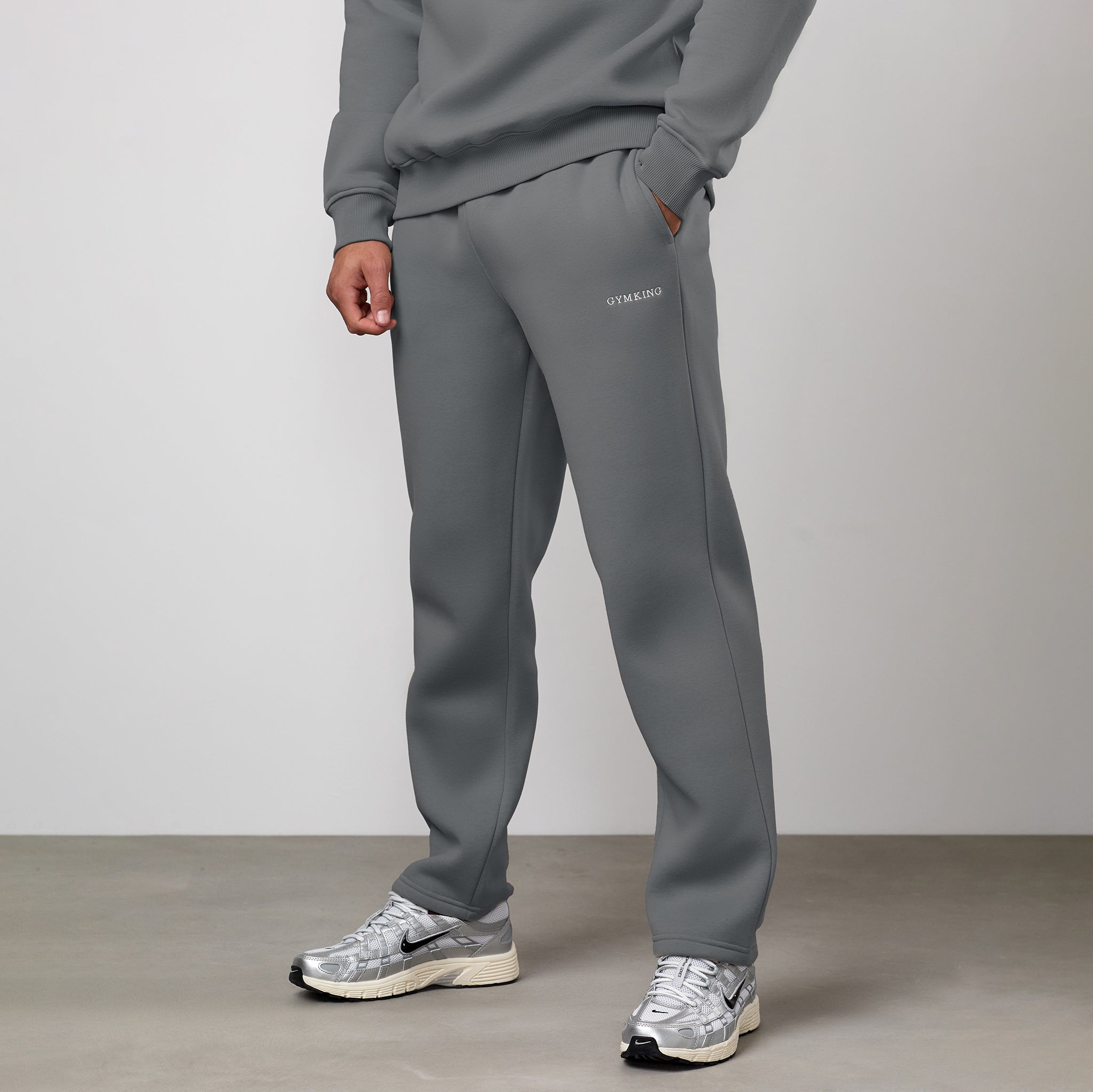 Gym King Fundamental Linear Straight Leg Jogger - Mountain Slate