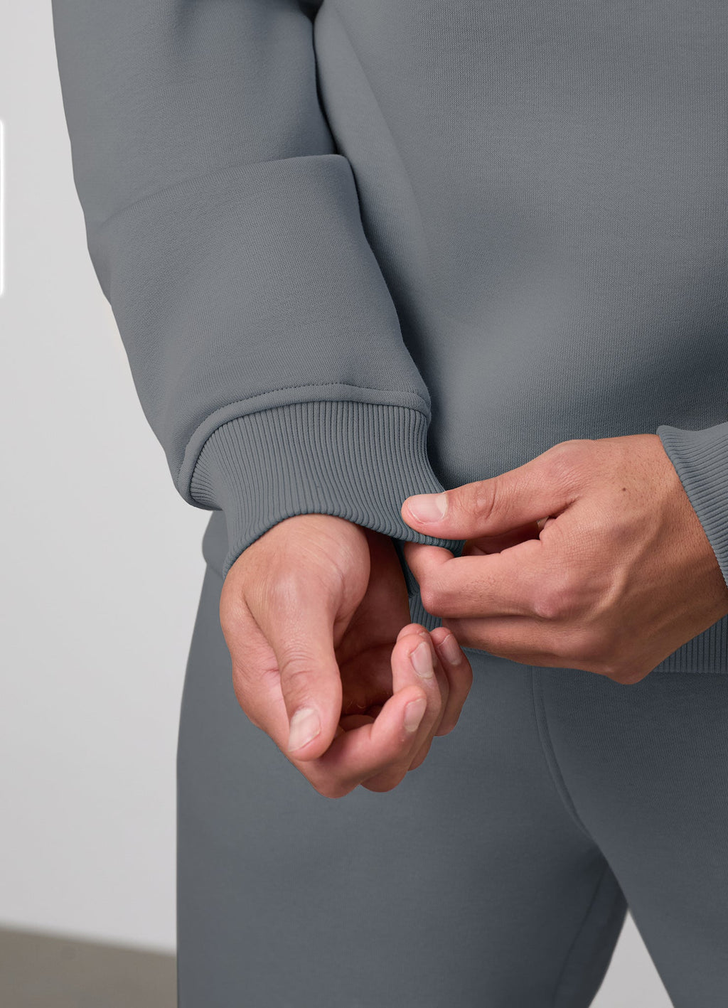 Gym King Fundamental Linear 1/4 Zip Funnel - Mountain Slate