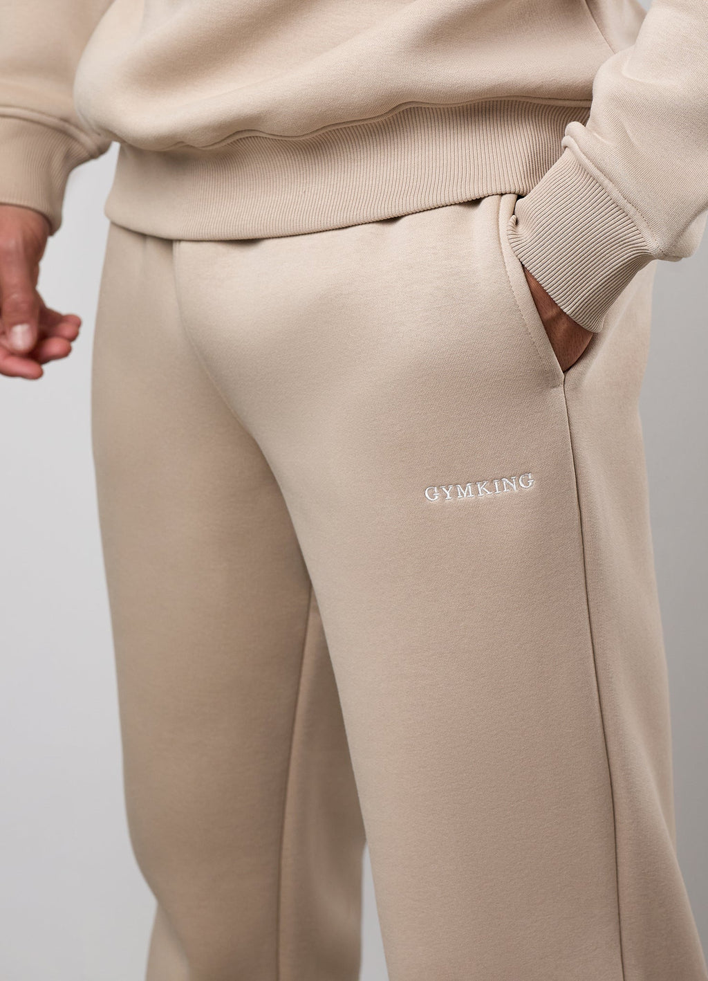 Gym King Fundamental Linear Straight Leg Jogger - Stoneware