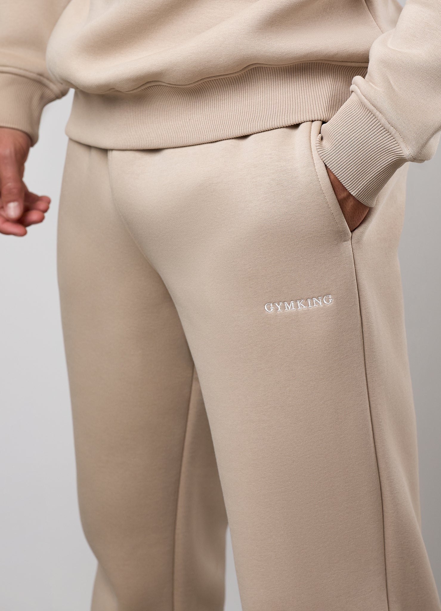 Gym King Fundamental Linear Straight Leg Jogger - Stoneware