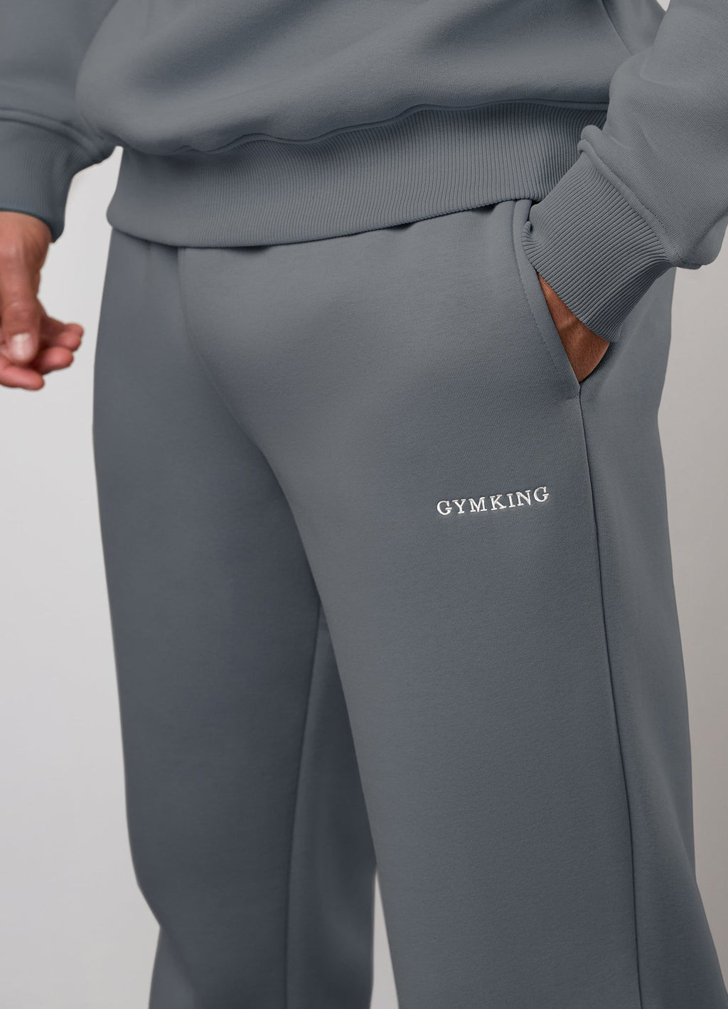 Gym King Fundamental Linear Straight Leg Jogger - Mountain Slate