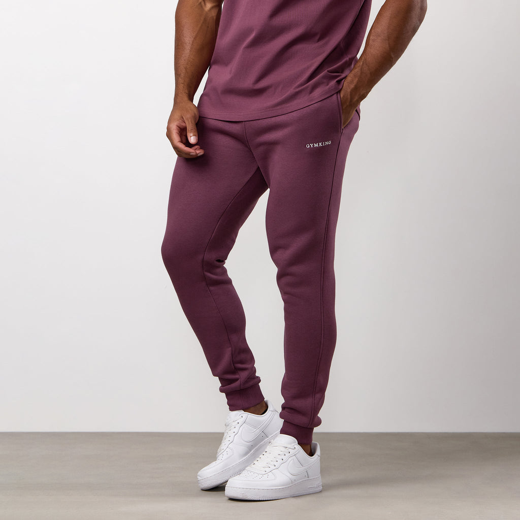 Gym King Fundamental Linear Fleece Jogger - Mulberry