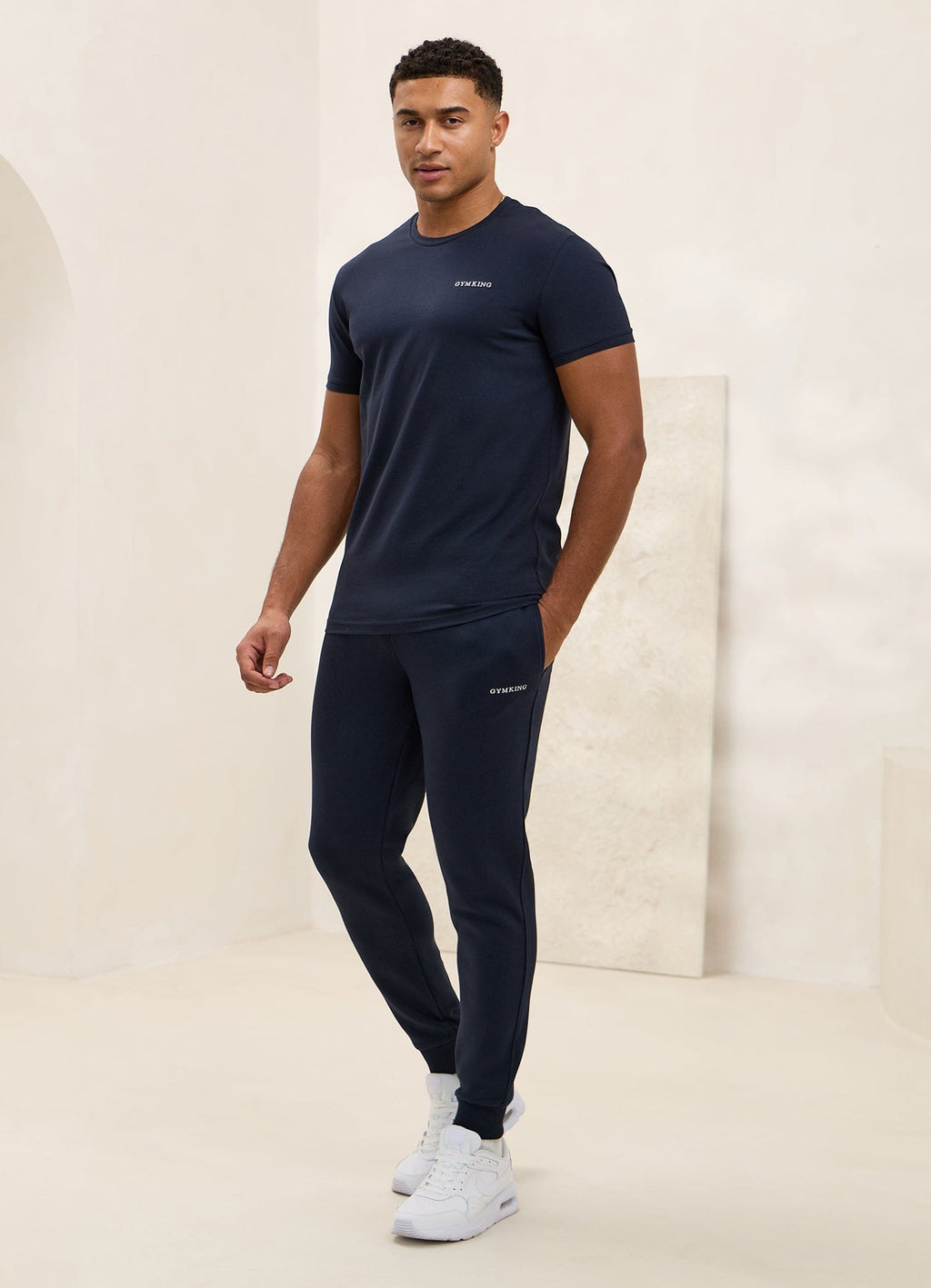 Gym King Fundamental Linear Jogger - Navy