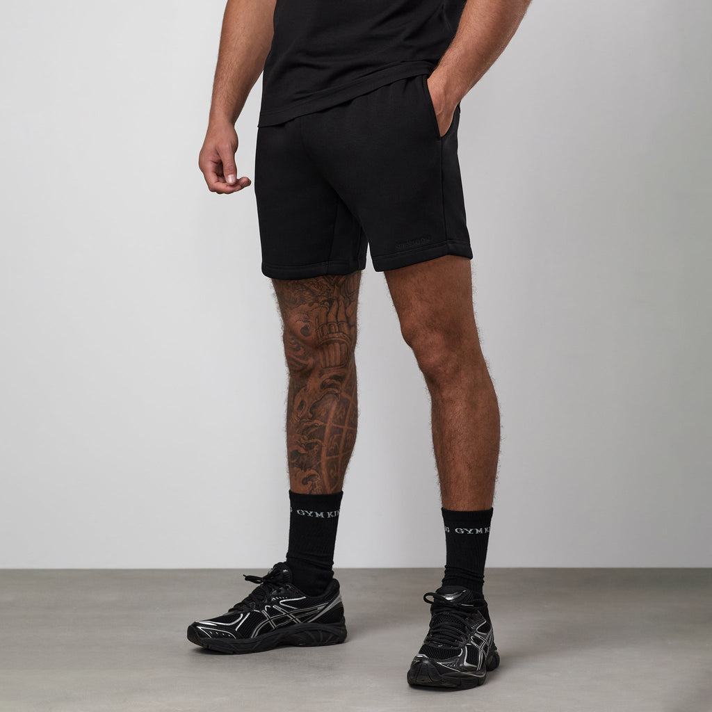Gym King Fundamental Linear Short - Black/Black