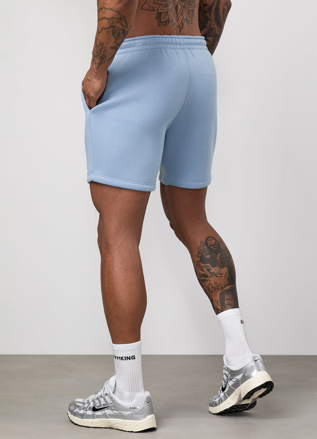 Gym King Fundamental Linear Short - Powder Blue